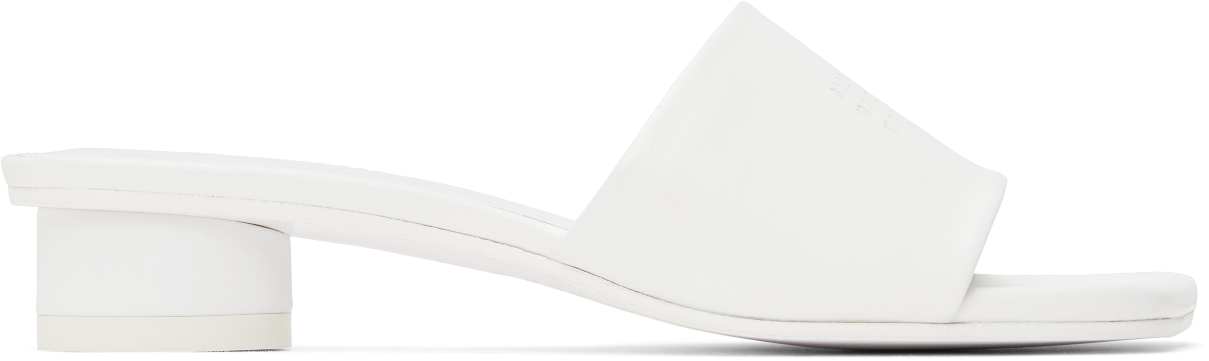 Mm6 Maison Margiela White Anatomic Heeled Sandals