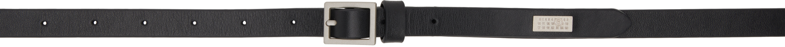 Mm6 Maison Margiela Black Numeric Buckle Belt