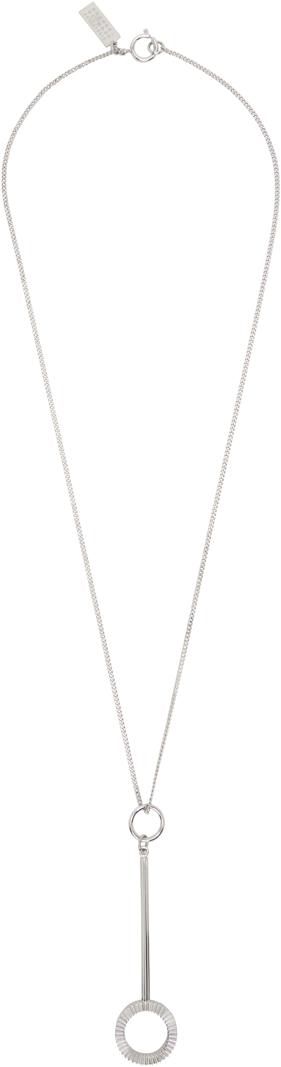 Silver Curb Chain Necklace