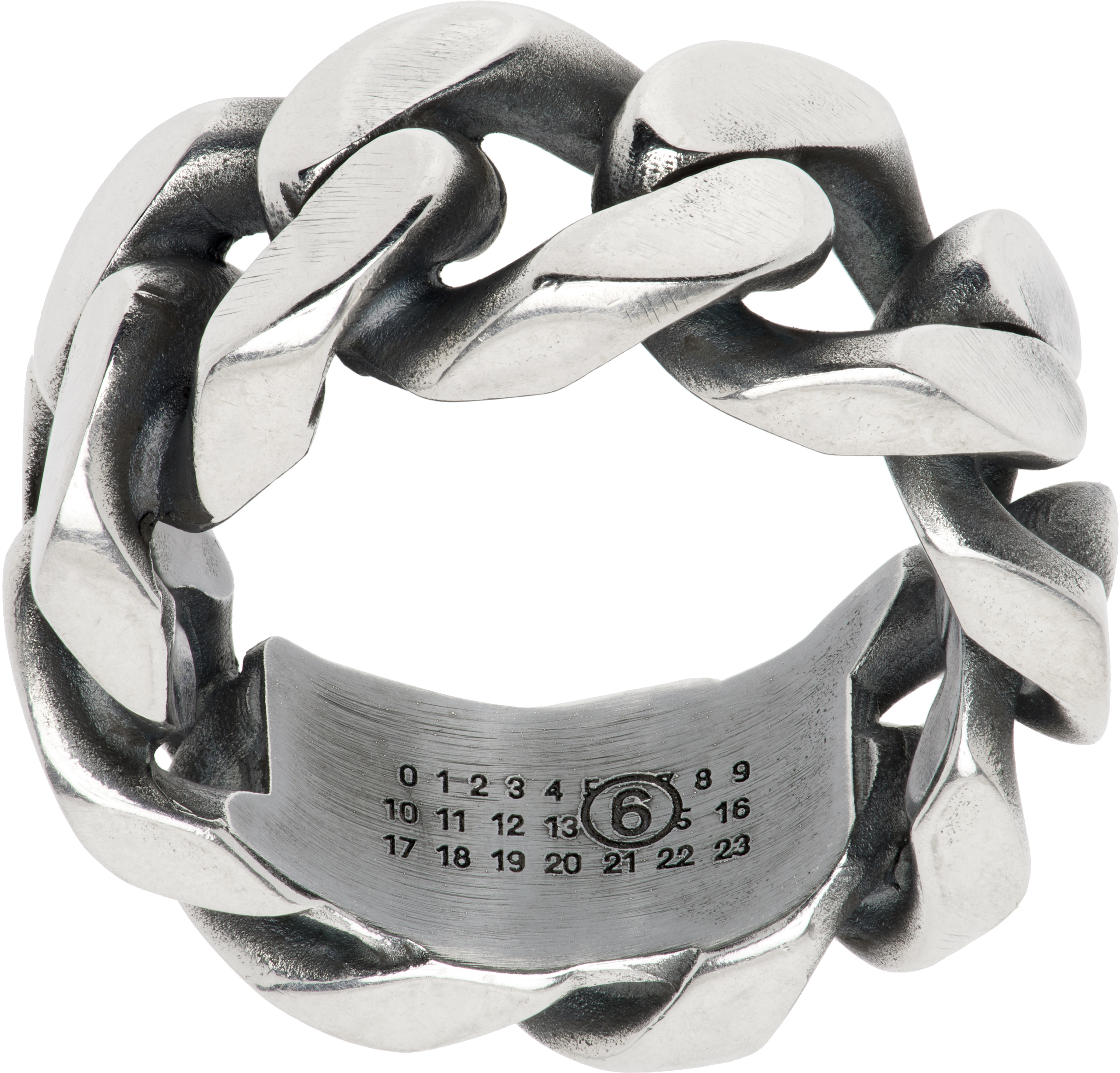 Silver Numeric Ring