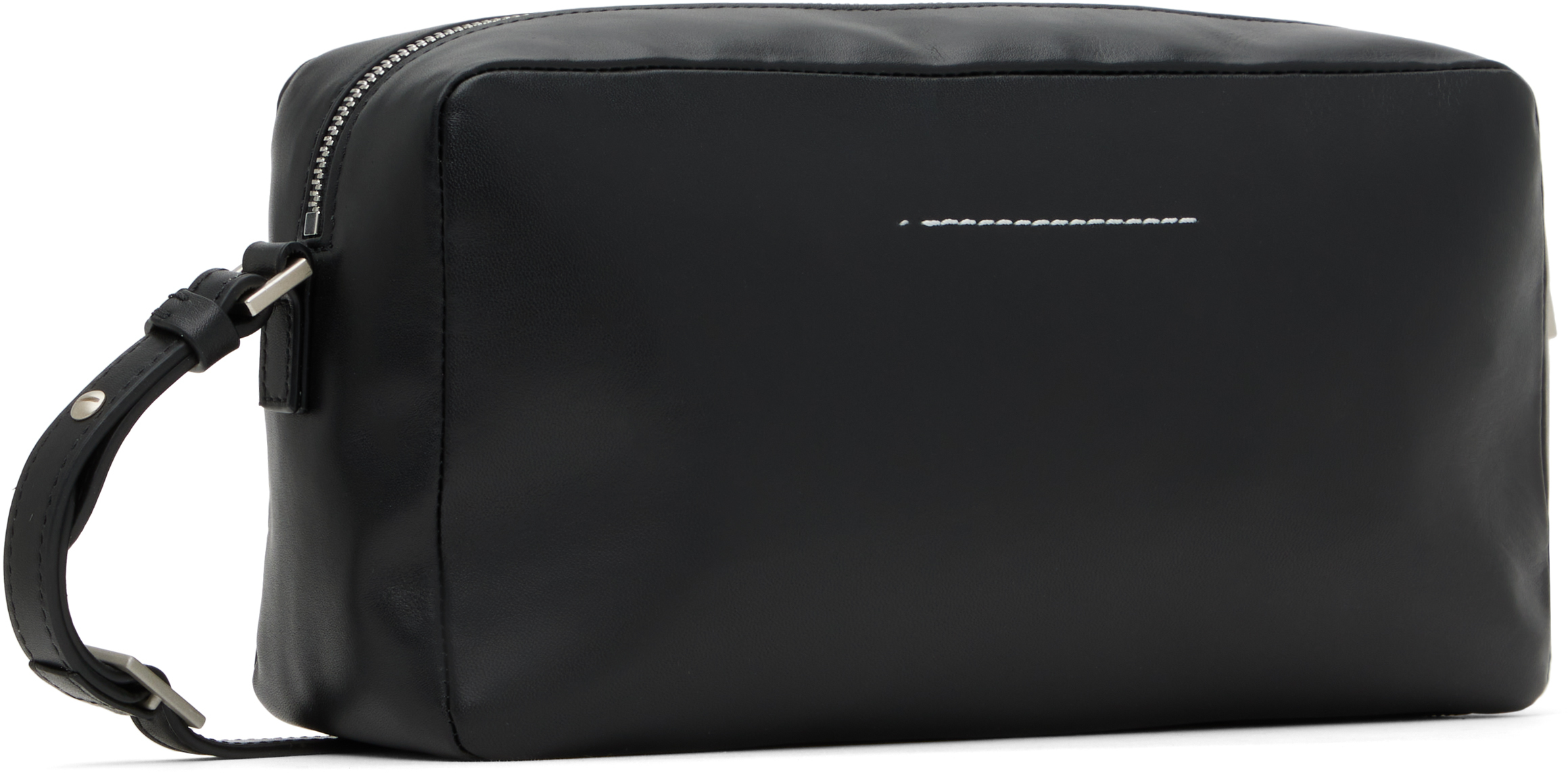 Mm6 Maison Margiela Black Numeric Long Crossbody Bag In T8013 Black