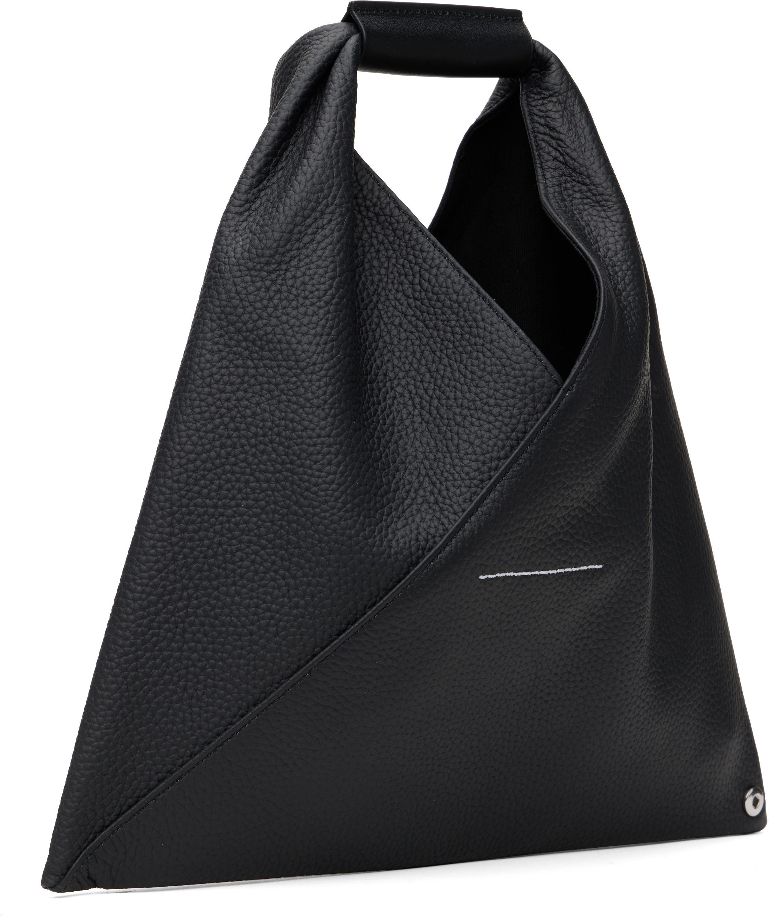 Mm6 Maison Margiela Black Triangle Classic Mini Tote In T8013 Black