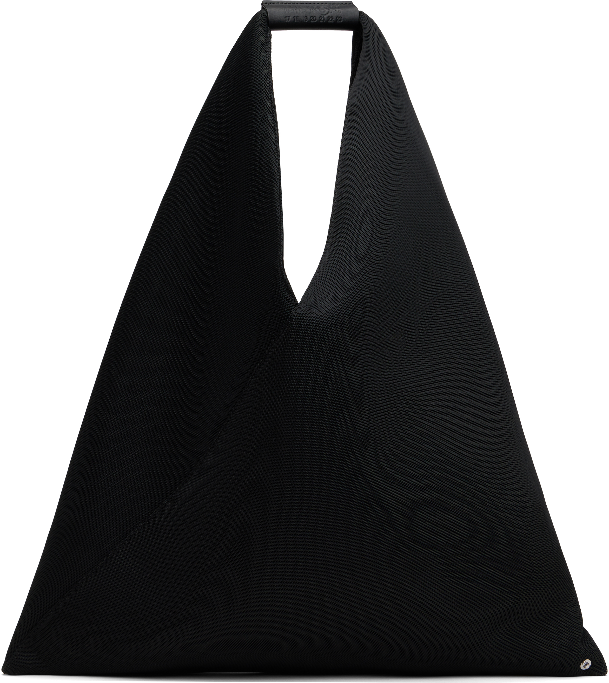 ブラック ミディアム Classic トライアングルトート MM6 Maison Margiela: ブラック クラシック トライアングル