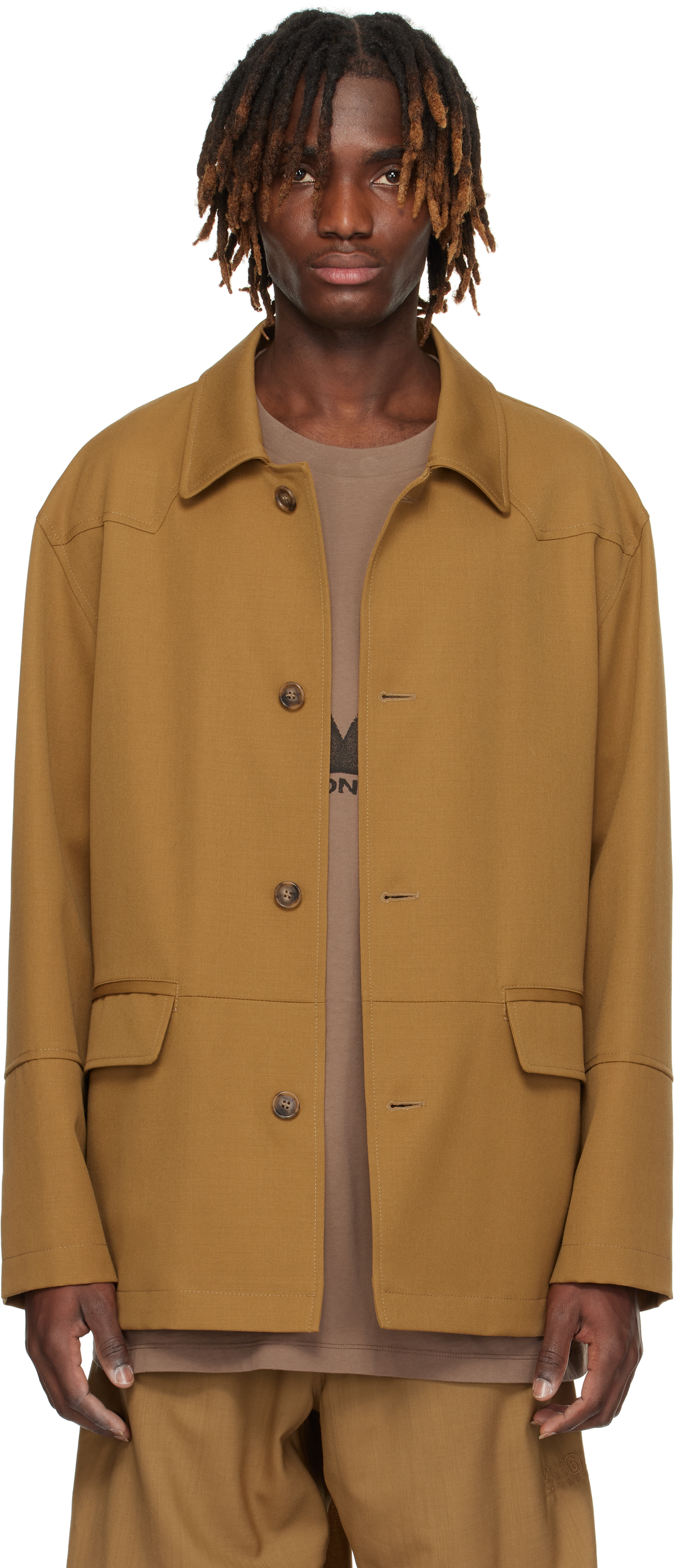 Tan Gabardine Jacket