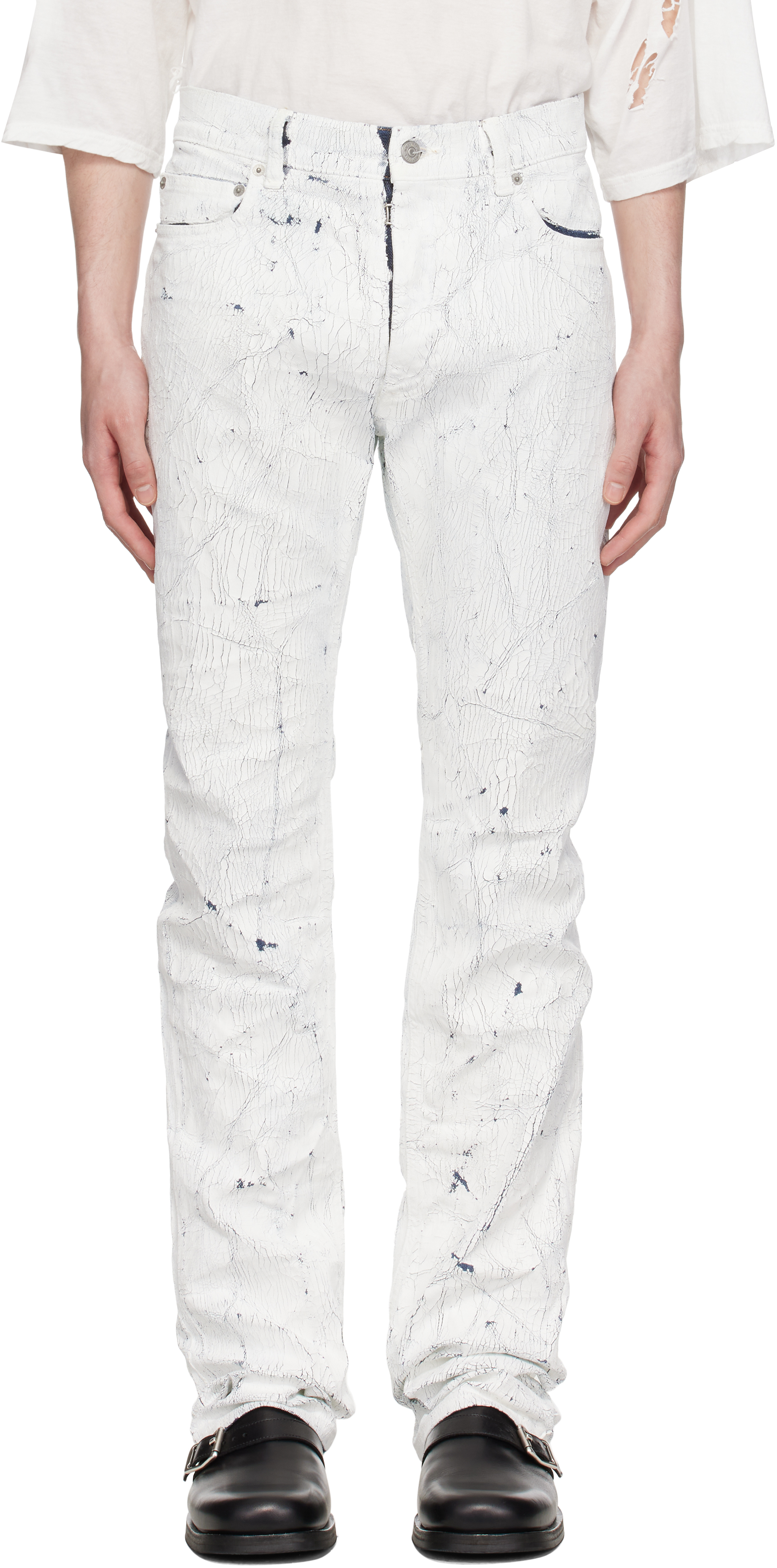 White 5 Pocket Jeans