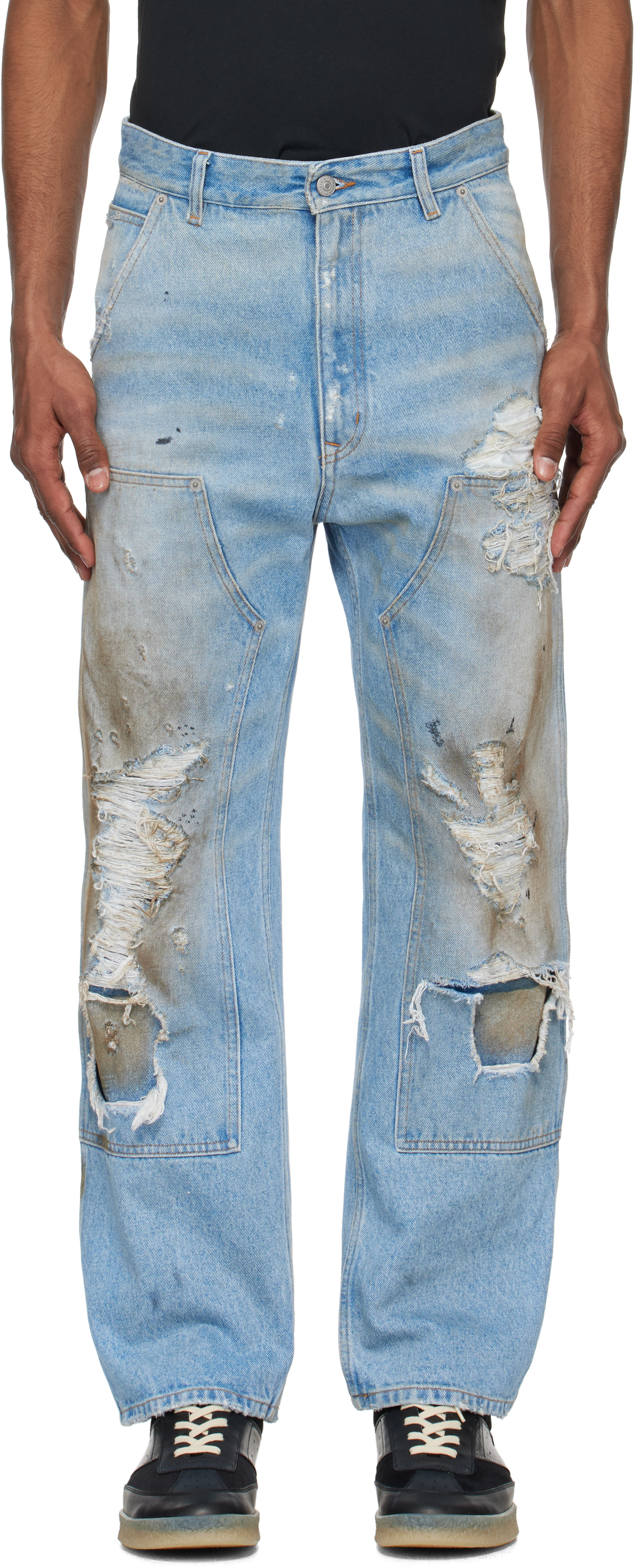 Blue Distressed Jeans