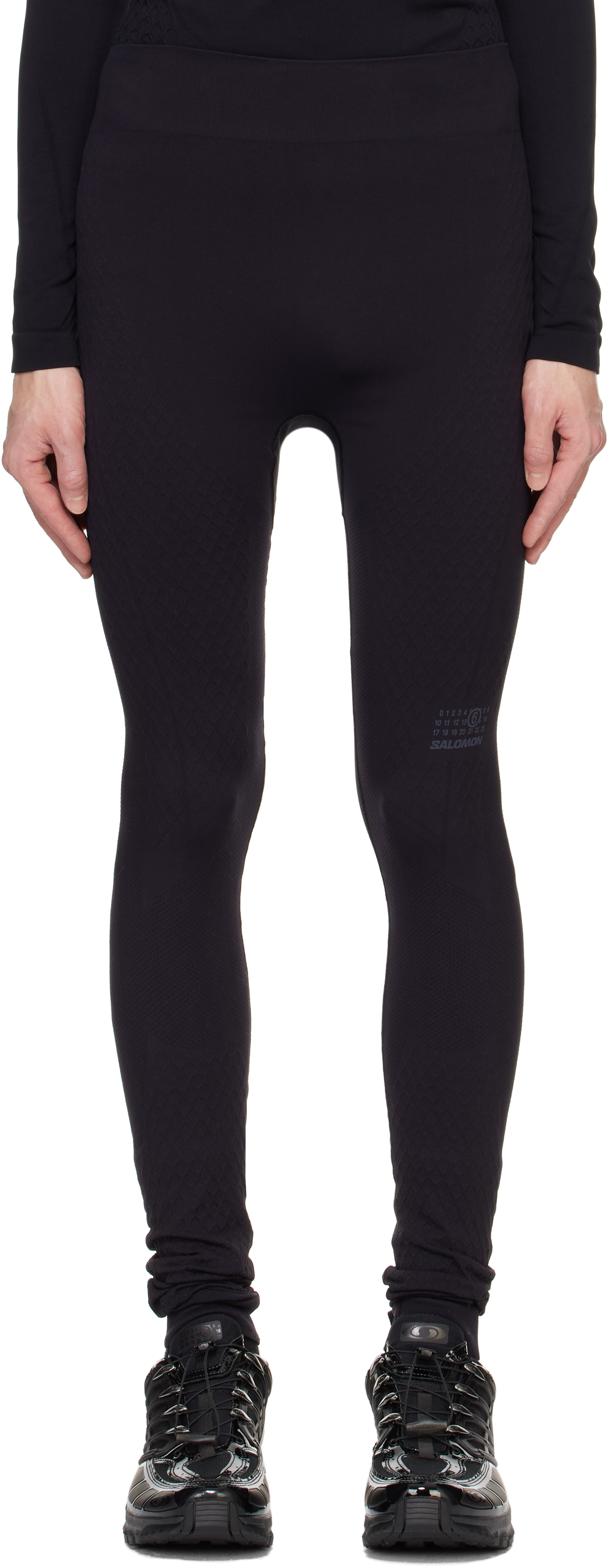 Black Salomon Edition Textured Leggings