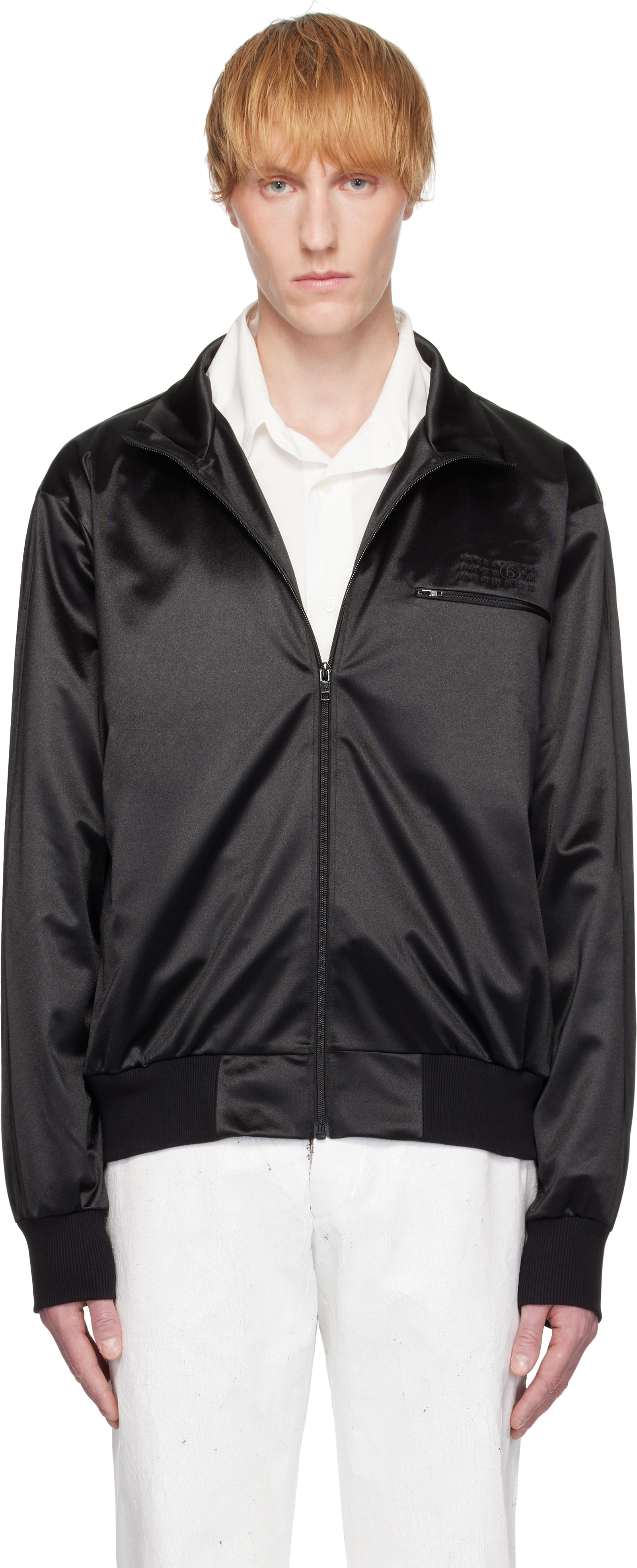 Black Embroidered Track Jacket