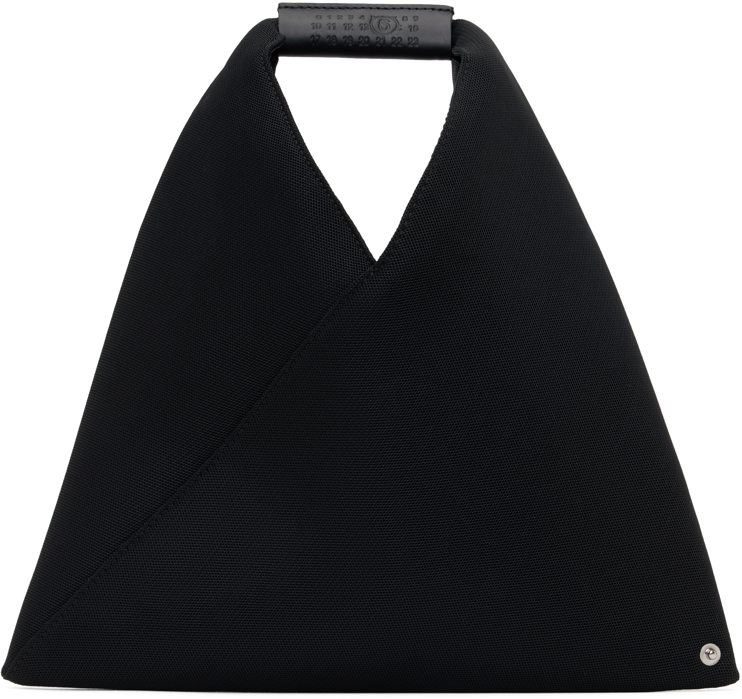 Mm6 Maison Margiela Kids Black Triangle Bucket Tote In T8013