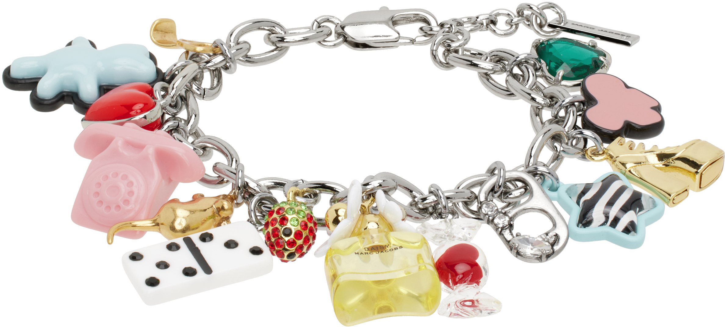 ブレスレット Sticker Charm Bracelet - Marc Jacobs - l - Silver Silver 'The Sticker Charm Statement' Bracelet by Marc Jacobs