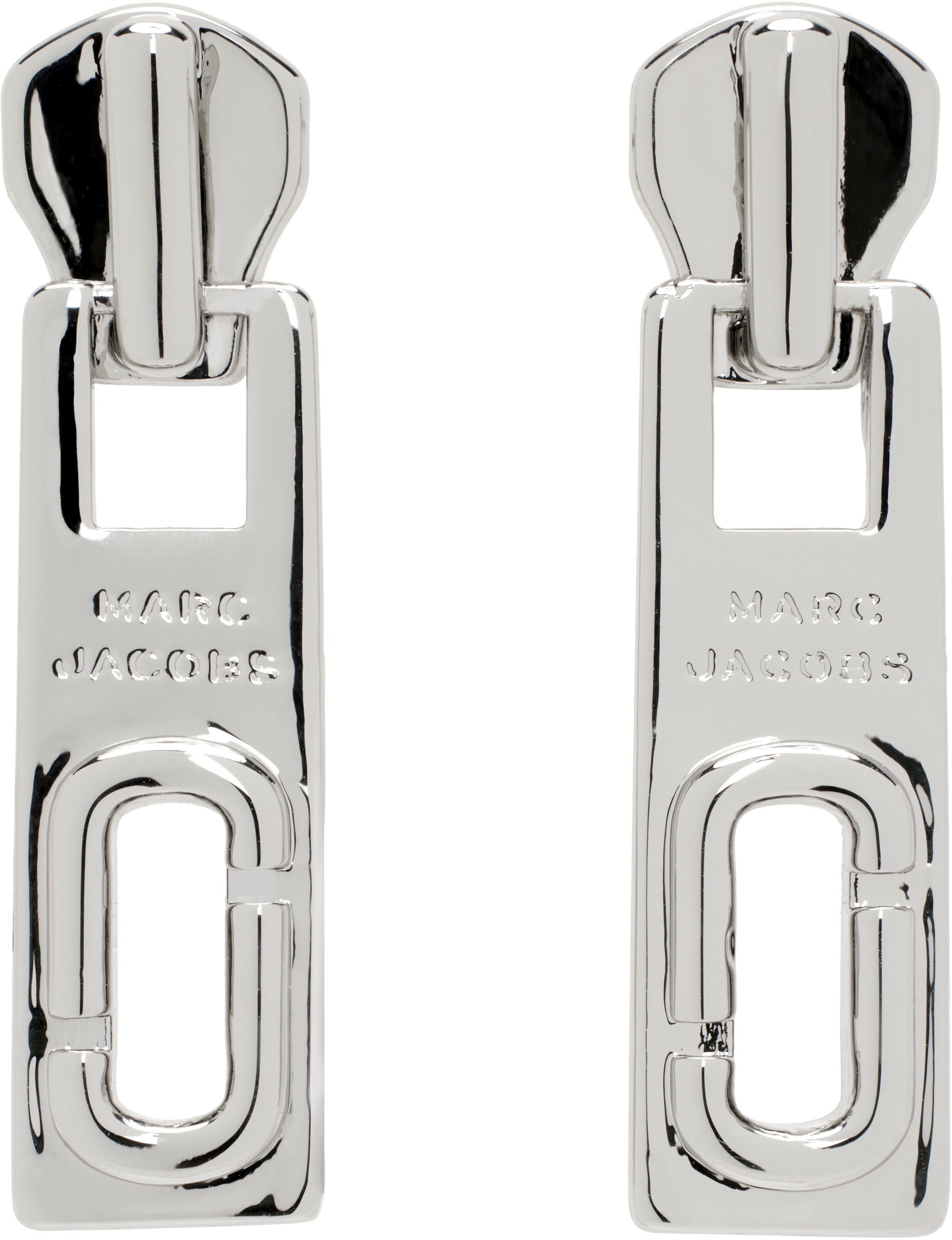 Silver J Marc Zipper Earrings