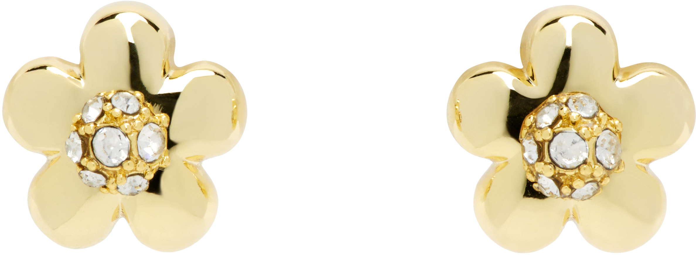 【関税込み】Marc Jacobs ゴールド 'The Daisy' ピアス Marc Jacobs: ゴールド 'The Daisy' ピアス | SSENSE 日本