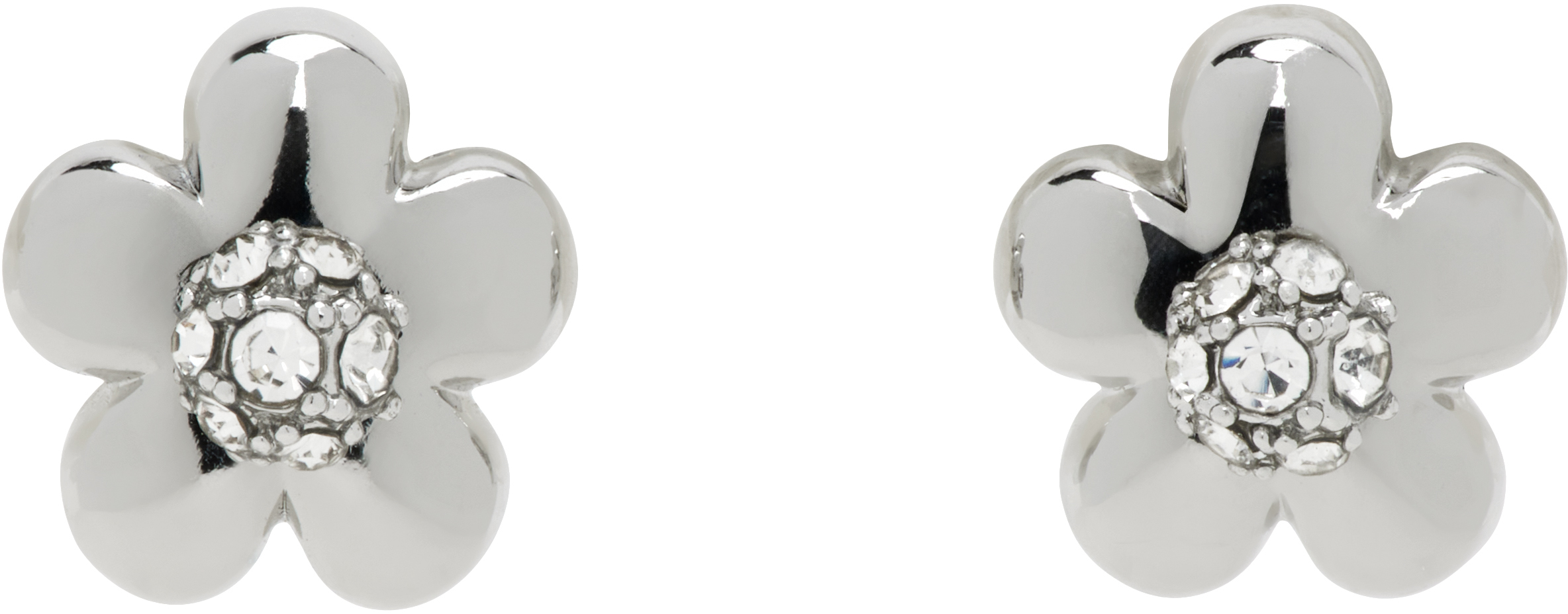 【関税込み】Marc Jacobs シルバー 'The Daisy' ピアス Marc Jacobs: シルバー 'The Daisy' ピアス | SSENSE 日本