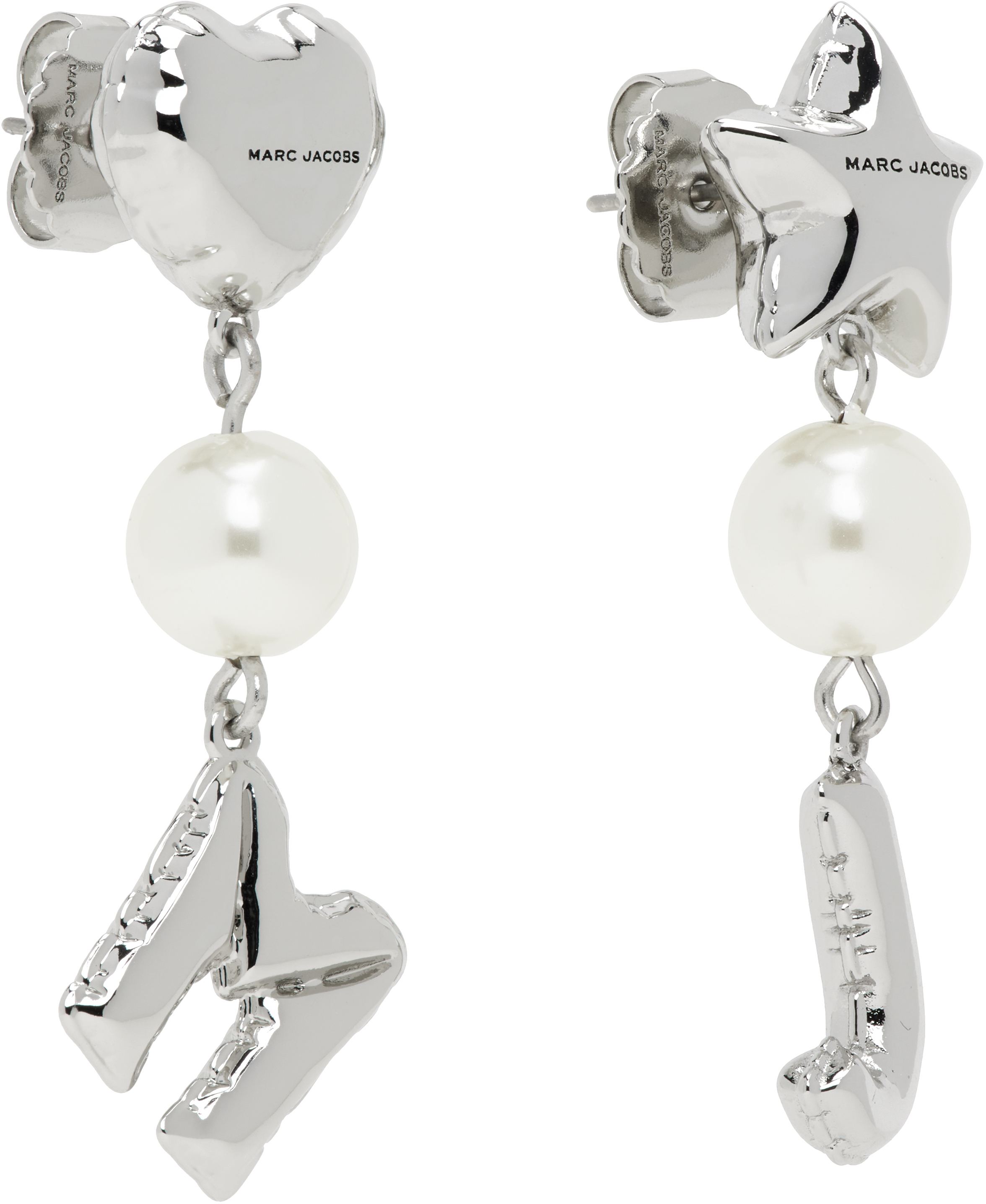 Marc Jacobs Balloon Earrings In 029 Light Antique Si