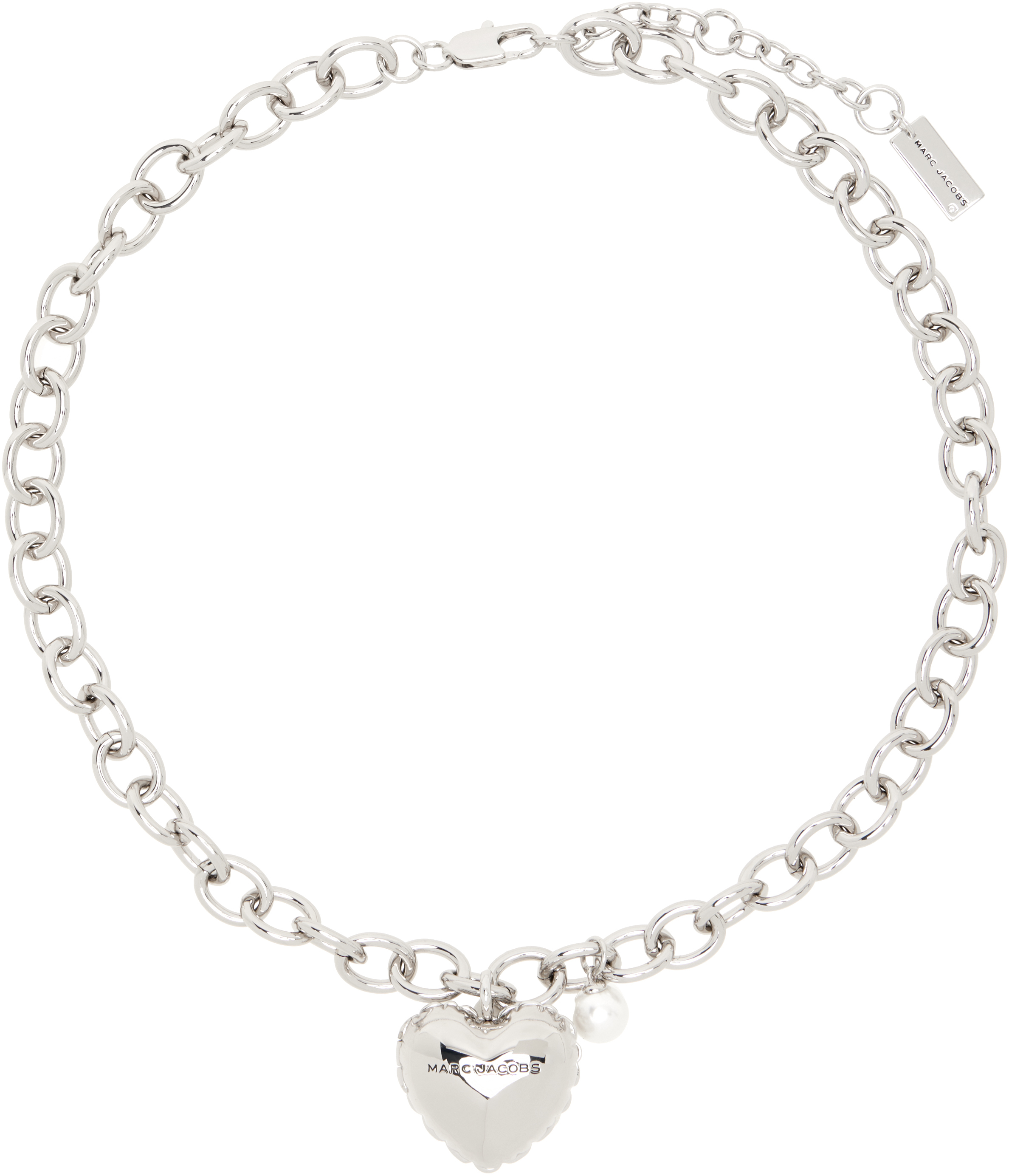 Marc Jacobsのシルバー 'The Heart Balloon Locket' ネックレス