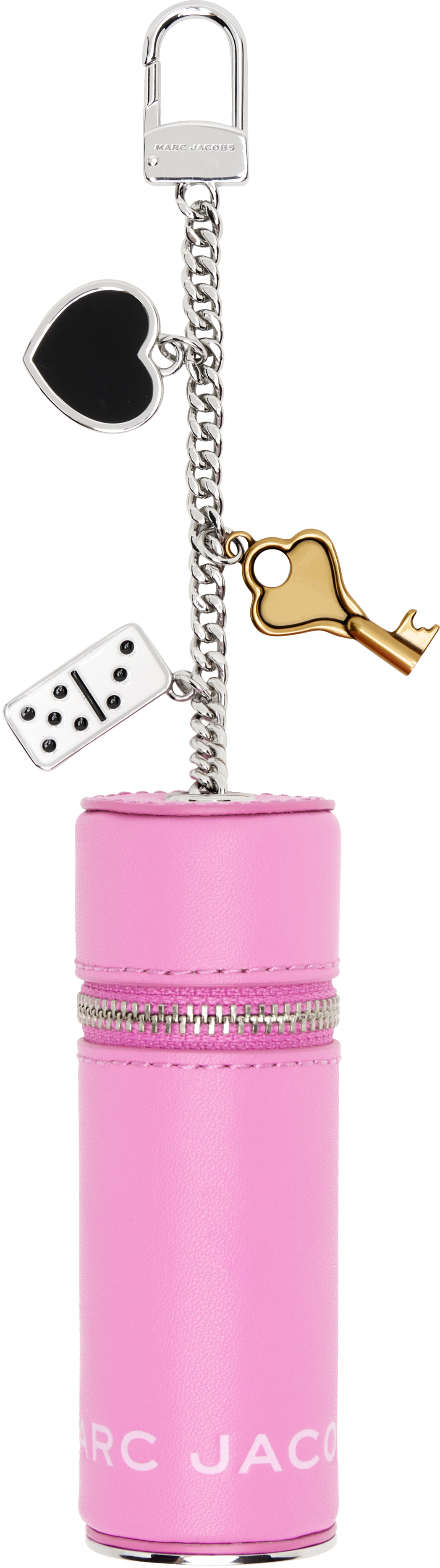 Pink 'The Charm Lipstick Case' Keychain