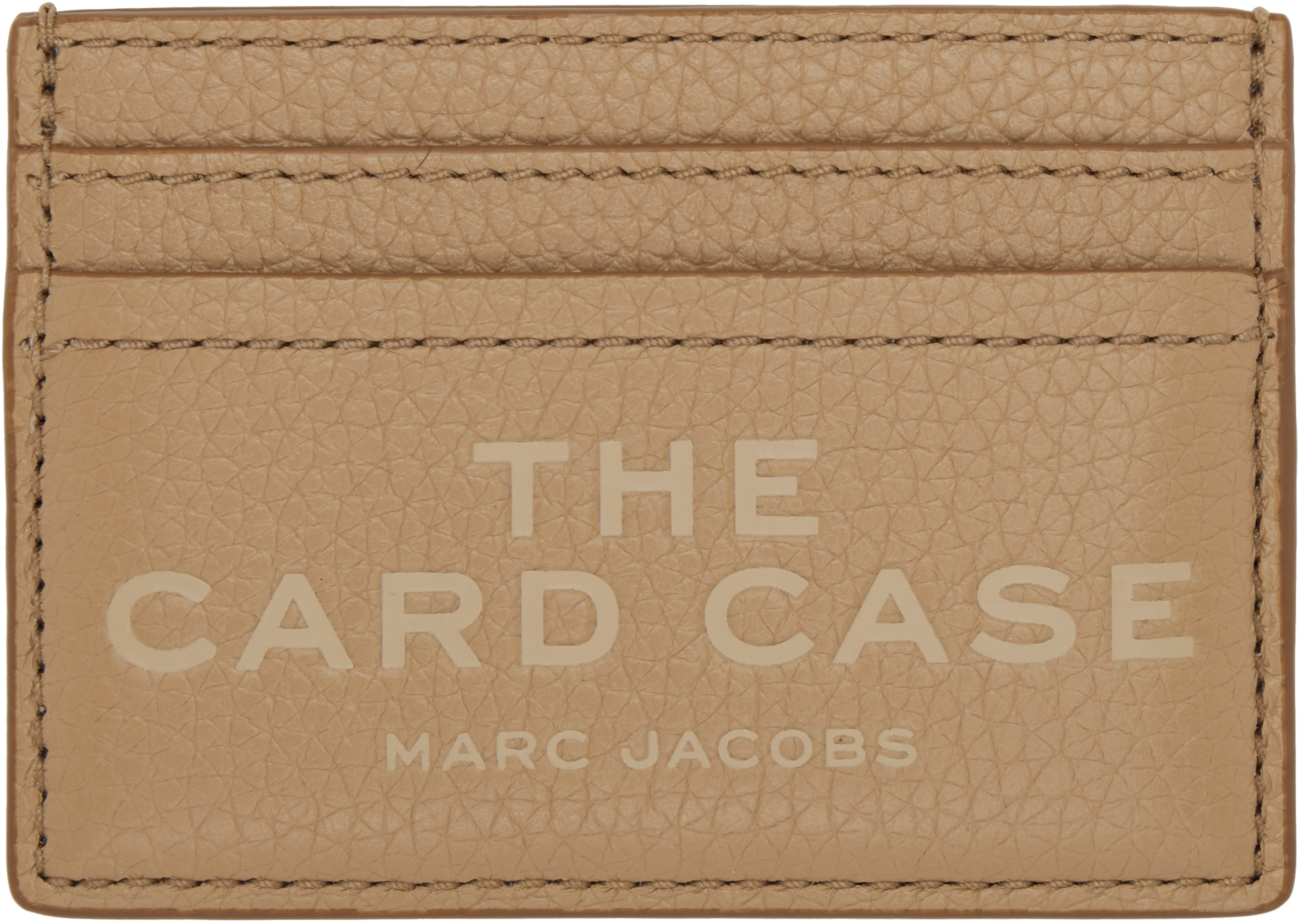 Marc Jacobs Beige 'the Leather Card Case' Card Holder In 230 Camel