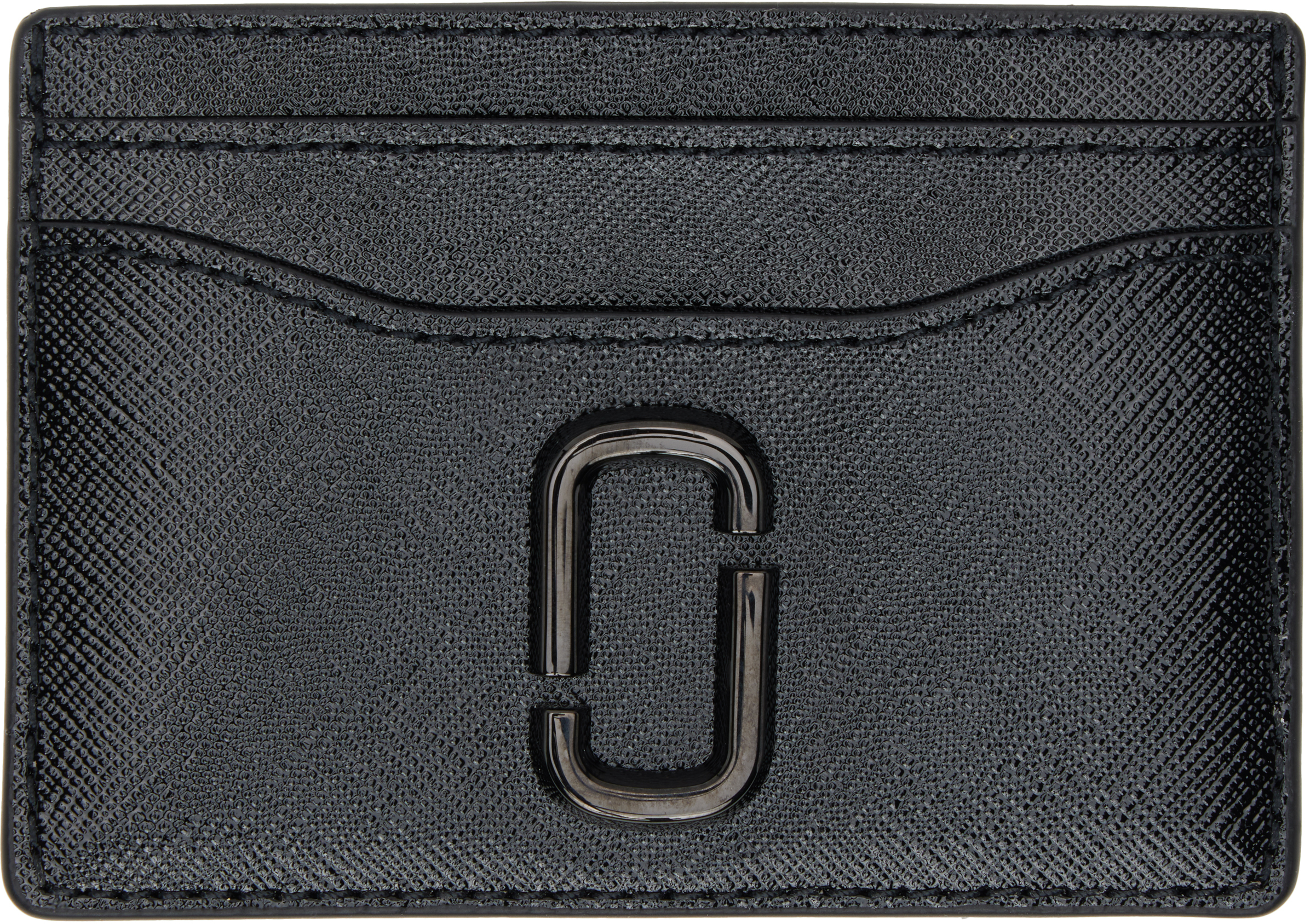 Shop Marc Jacobs Black 'the Utility Snapshot Dtm' Card Holder In 001 Black