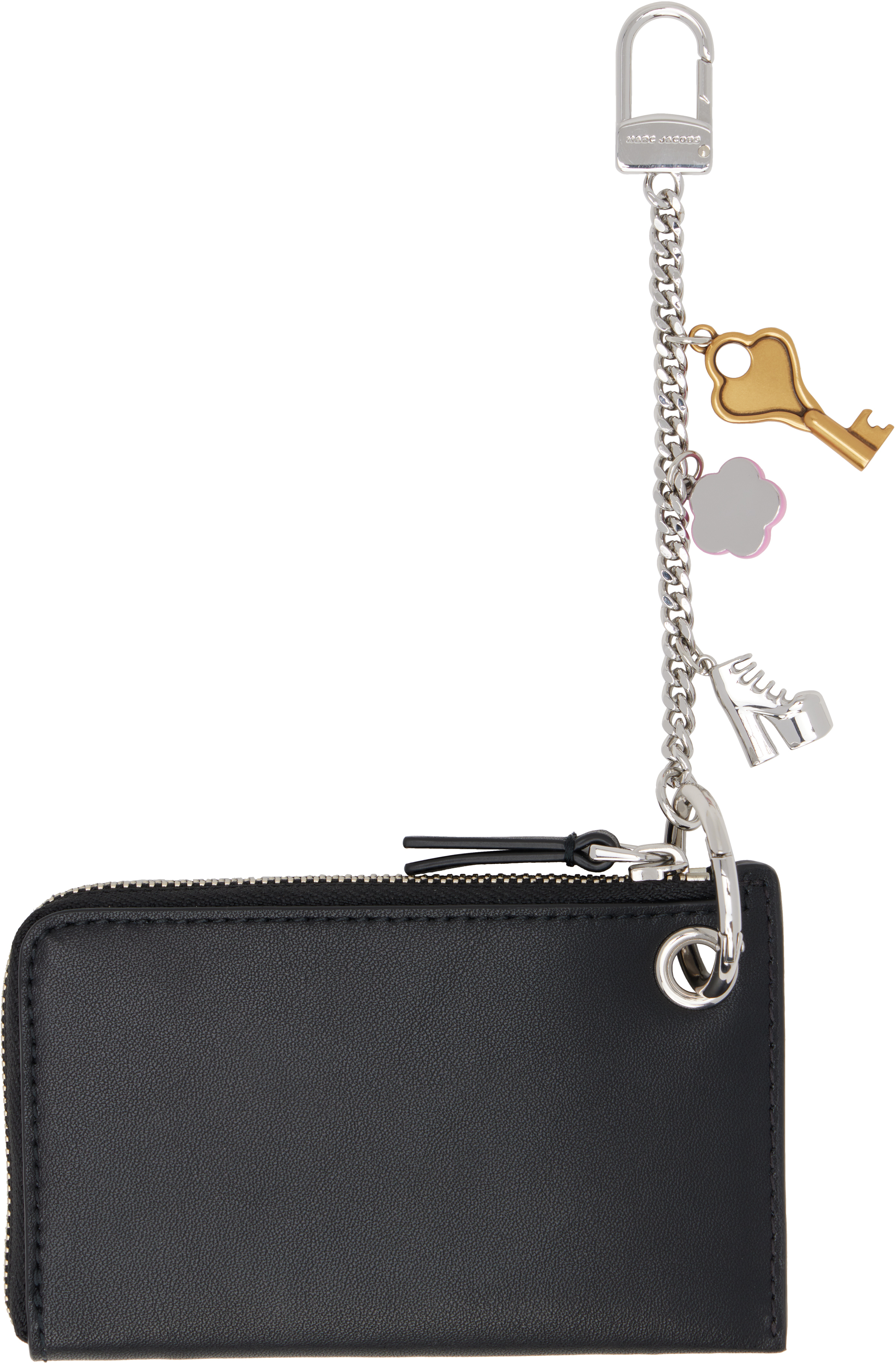 Marc Jacobs Black 'the Coin Purse Charm' Coin Pouch In 001 Black