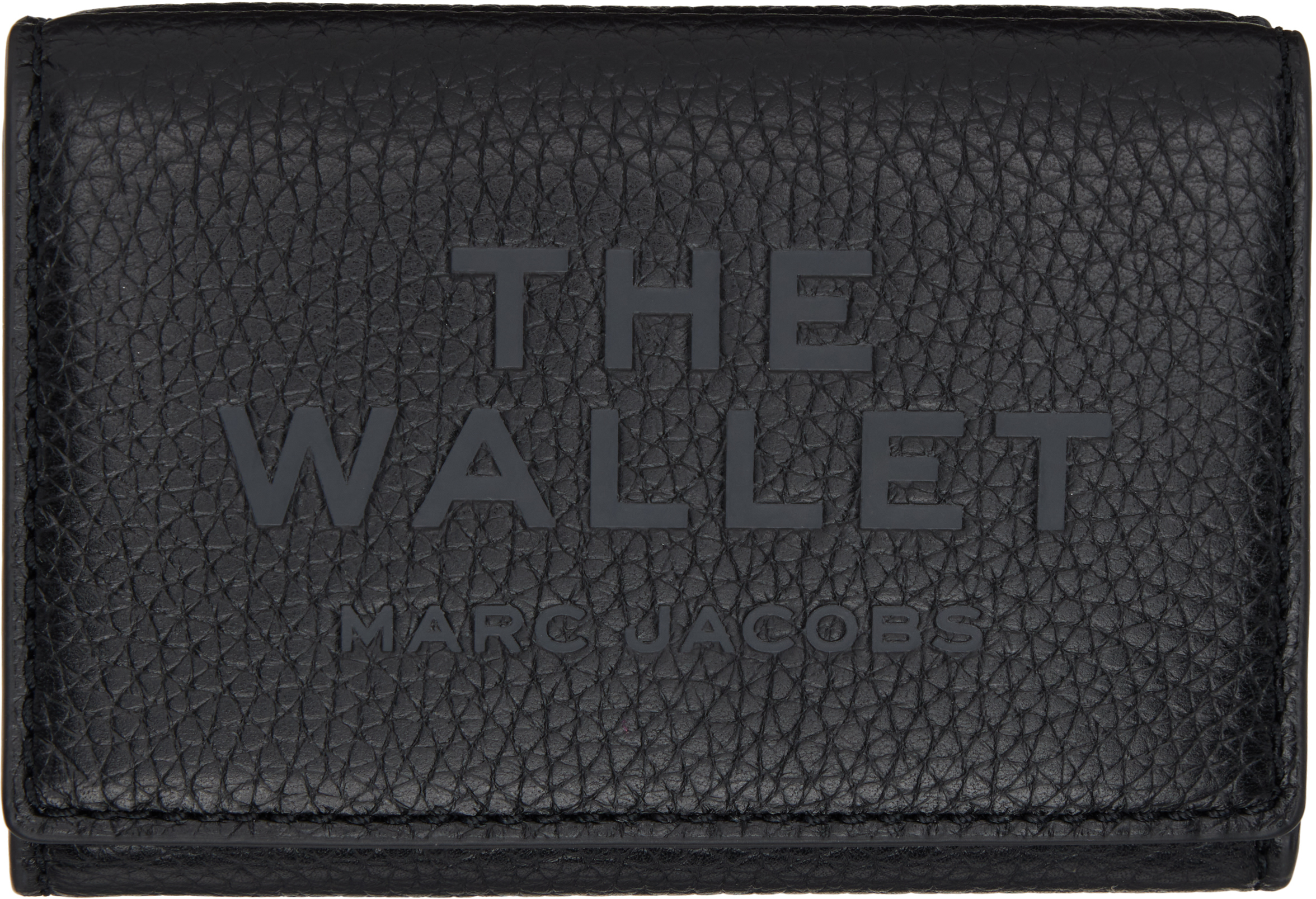 Shop Marc Jacobs Black 'the Trifold' Wallet In 001 Black