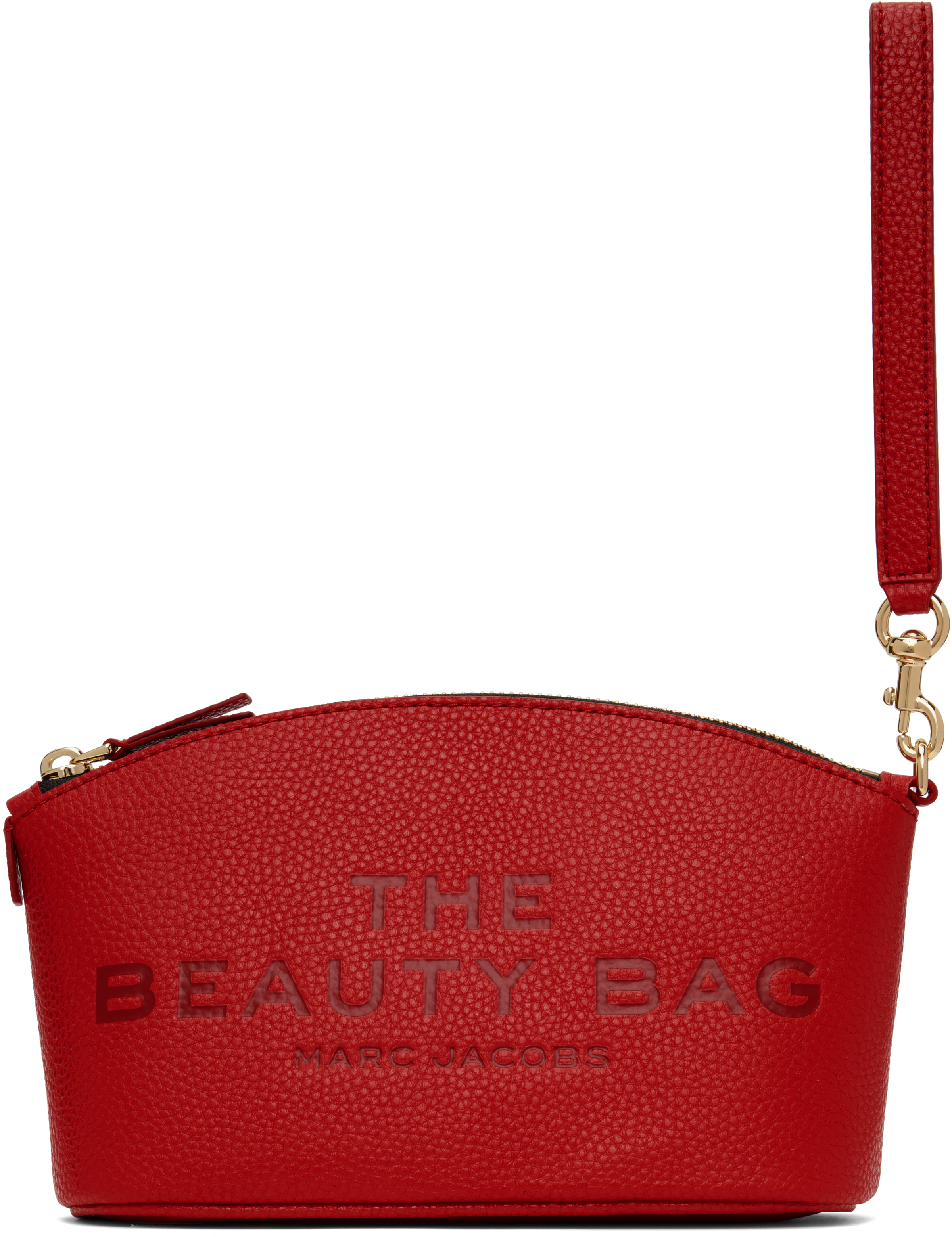 Marc Jacobs Red 'the Beauty Bag' Pouch In 617 True Red