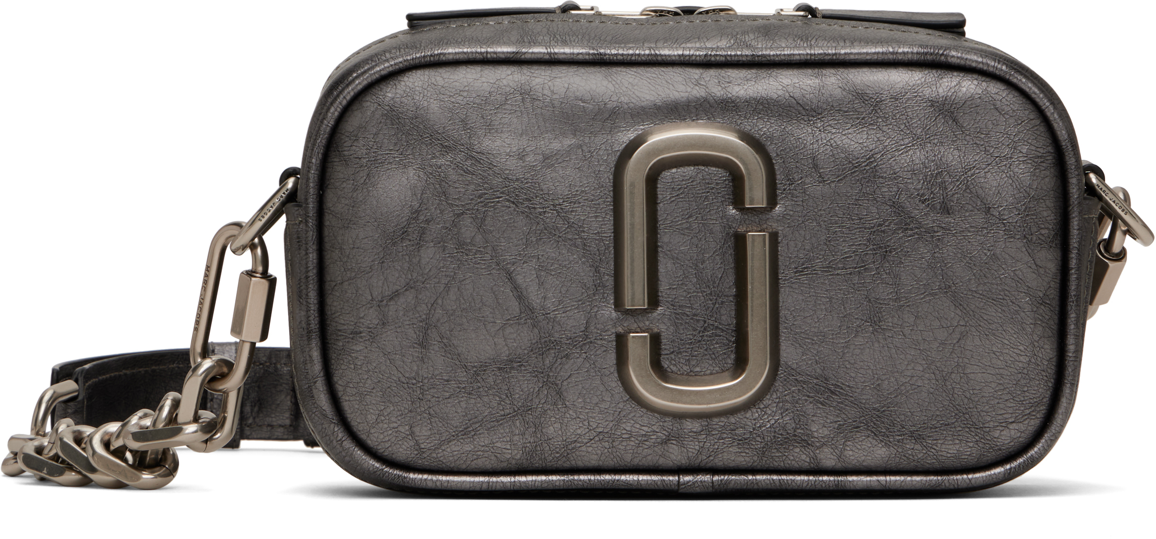 Gunmetal 'The Metallic Distressed Big Shot' Bag