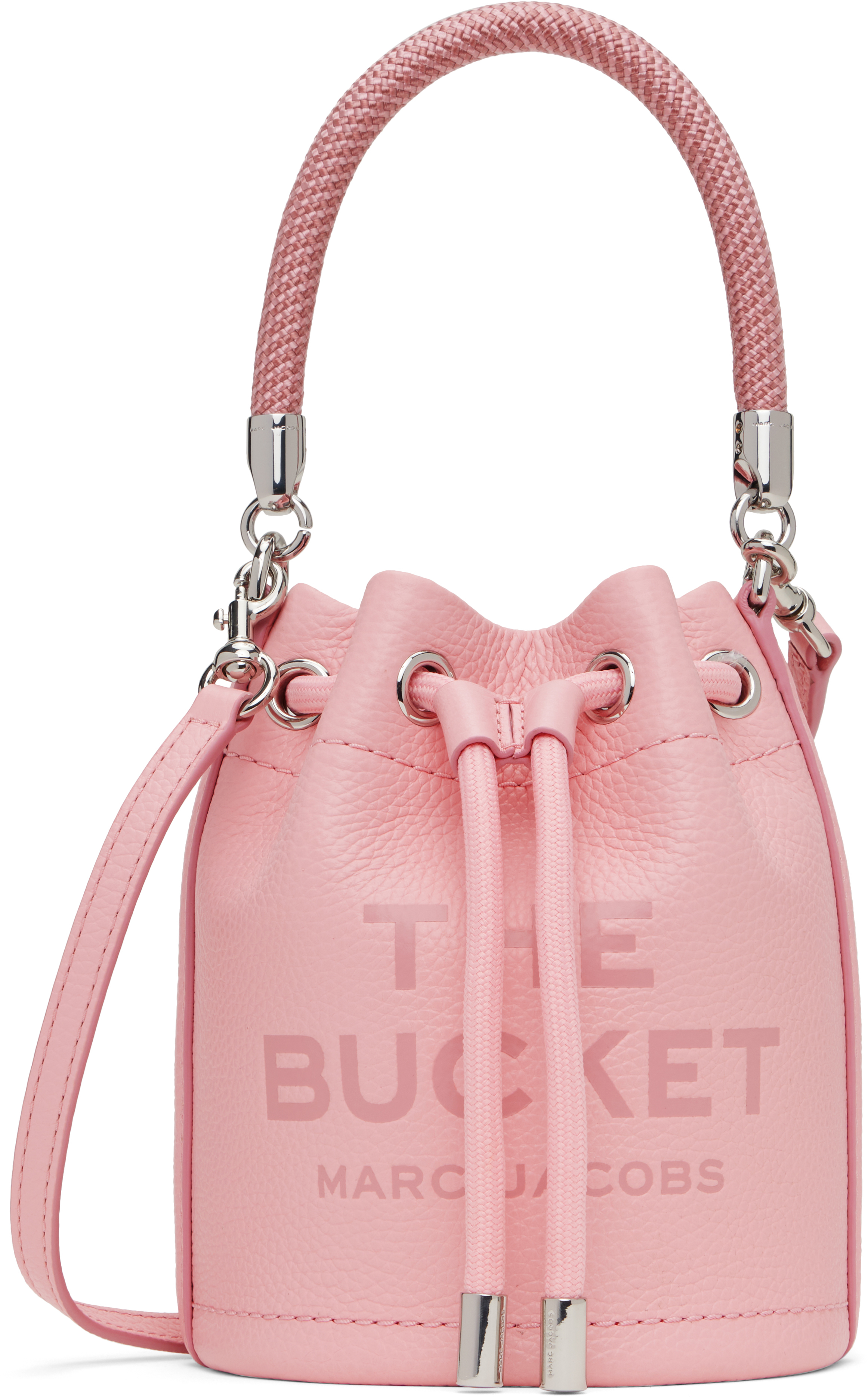 Marc Jacobs Pink 'the Leather Mini Bucket' Bag In 669 Ribbon Pink