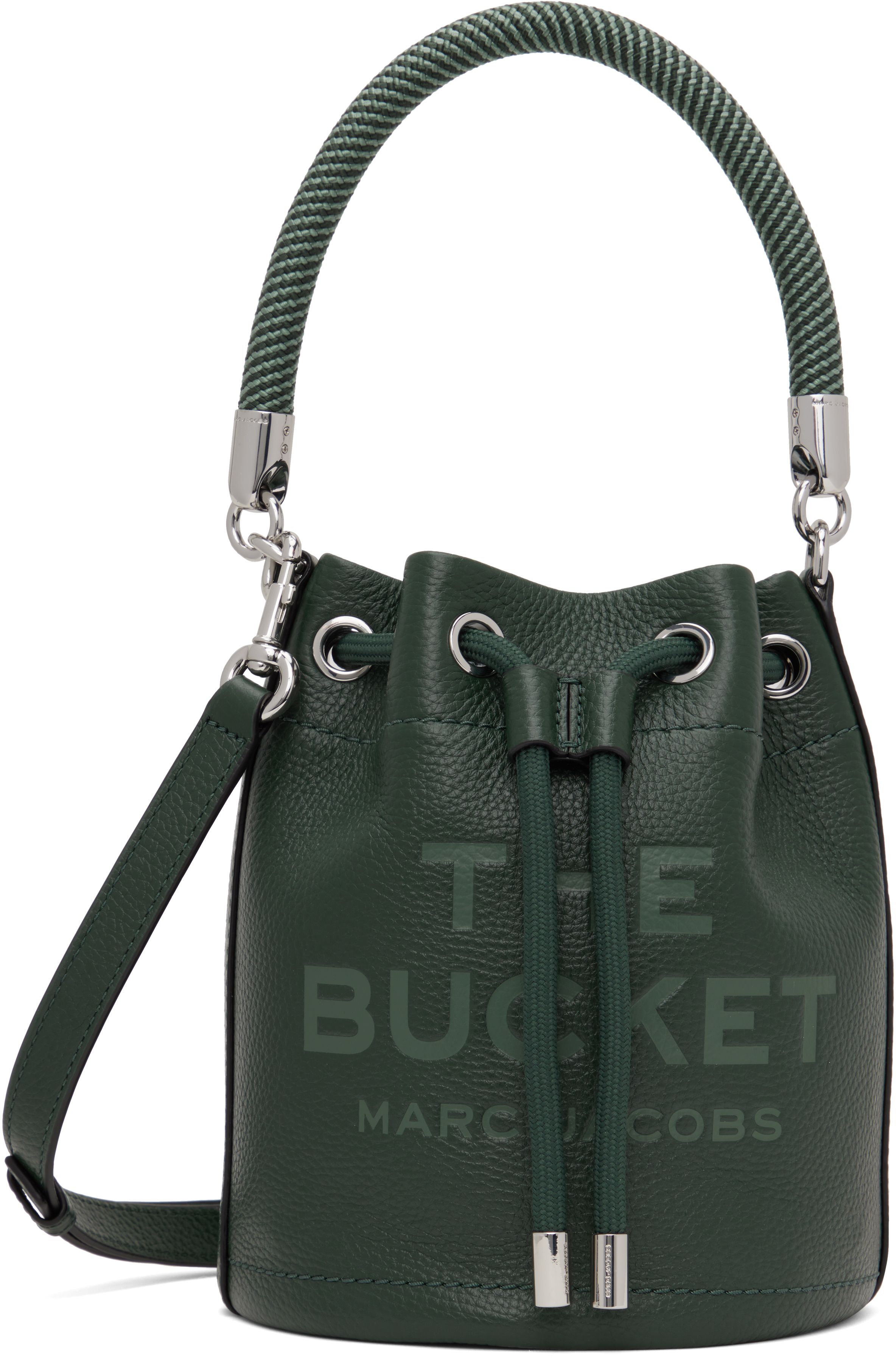 Marc Jacobs Green 'the Leather Bucket' Bag In 308 Ivy