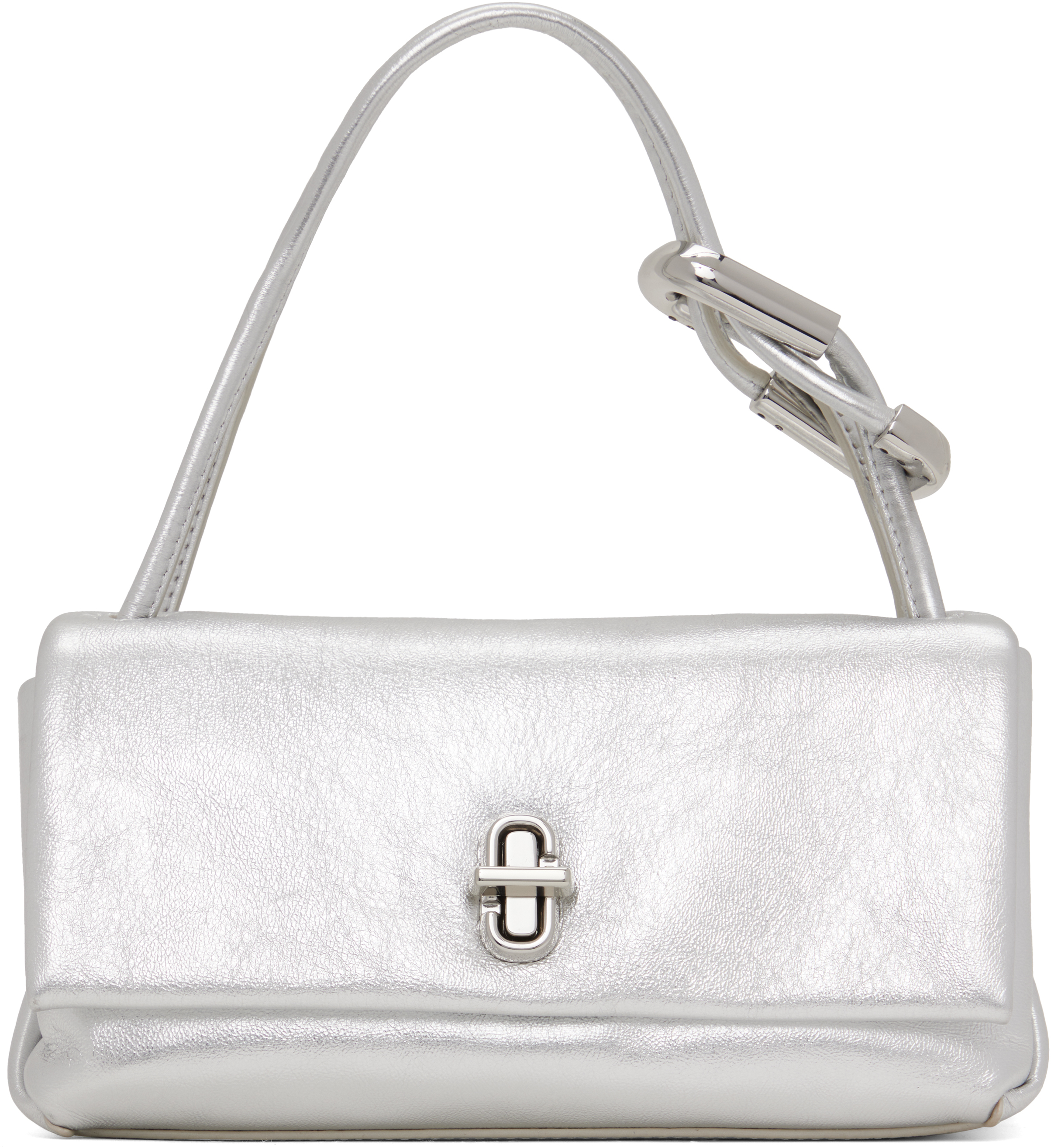 Marc Jacobs Silver 'the Metallic Mini Dual' Bag In 040 Silver