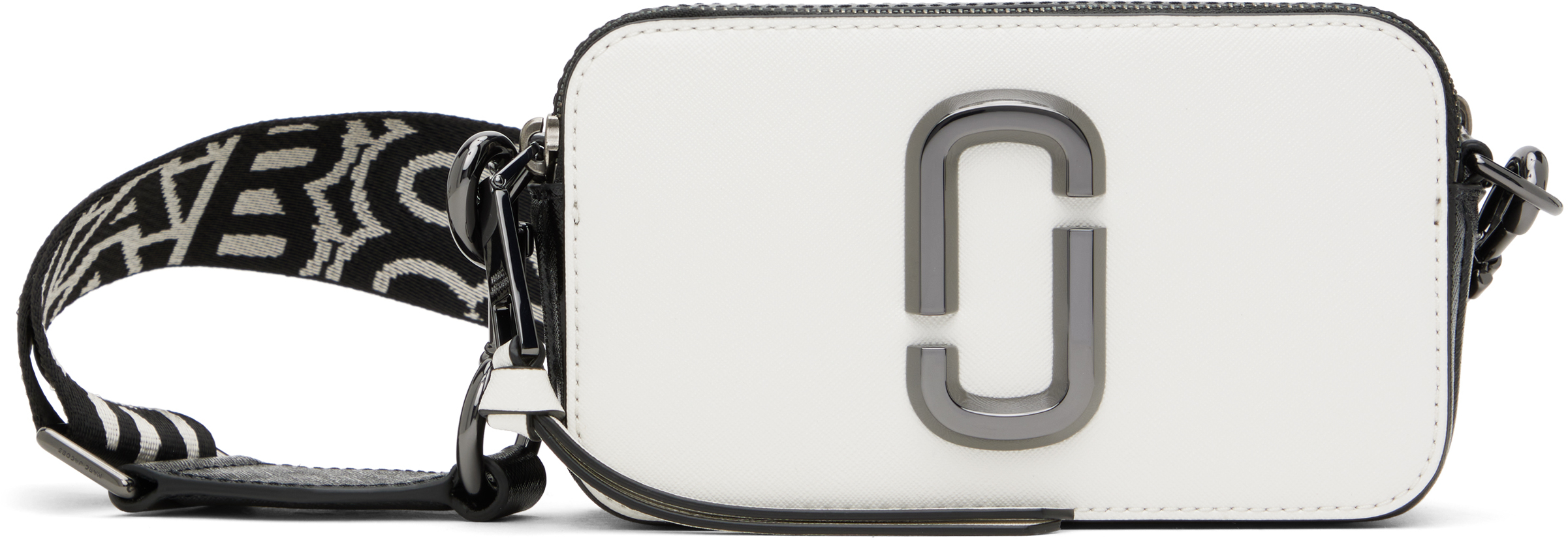 Marc Jacobs Black & White 'the Bi-color Snapshot' Bag In 005 Black/white