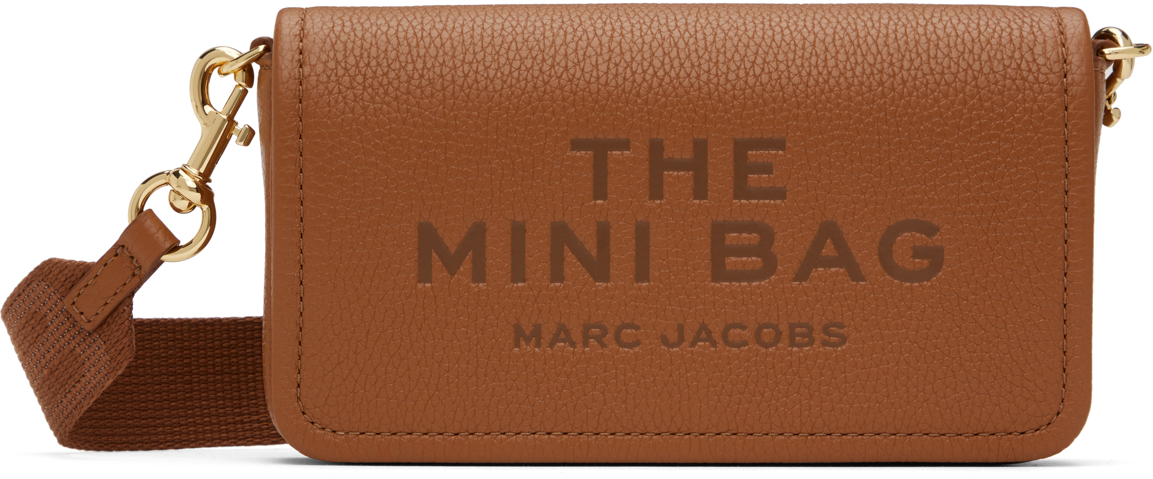 Marc Jacobs Brown 'the Leather Mini' Bag In 212 Argan Oil