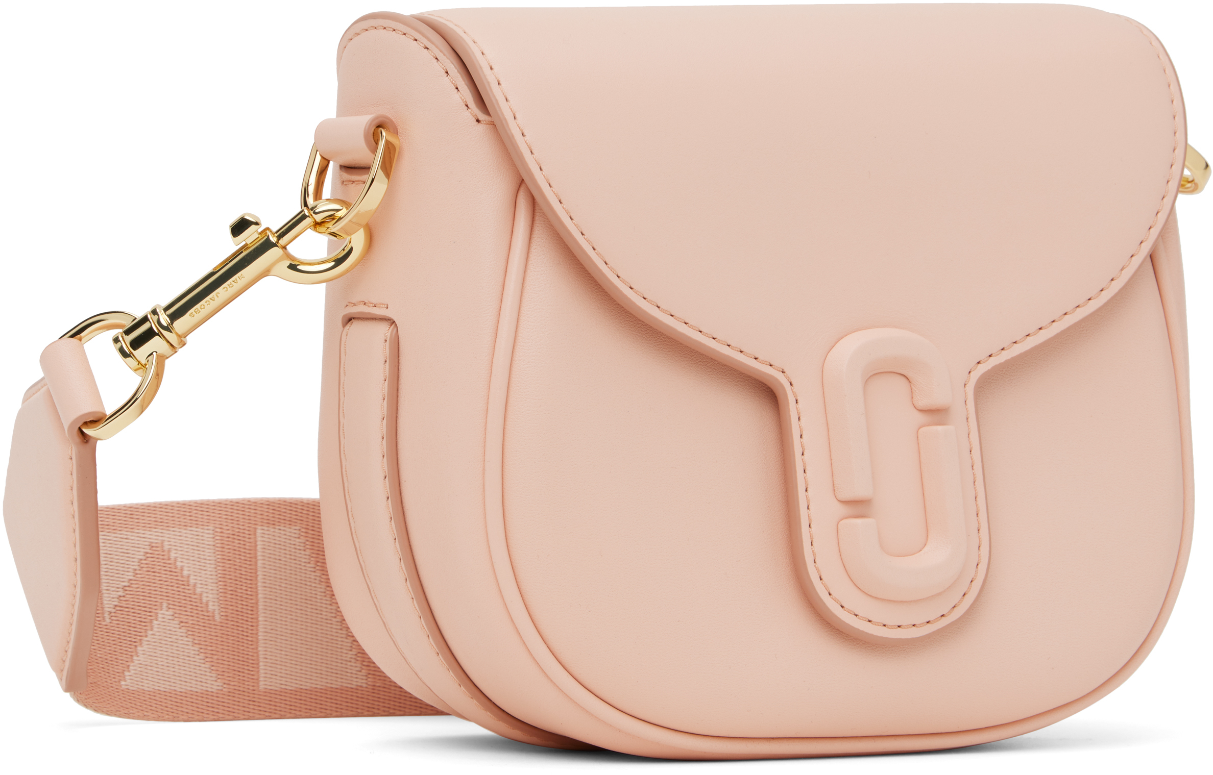 Marc Jacobs Pink 'the Covered J Marc' Saddle Bag In 624 Rose
