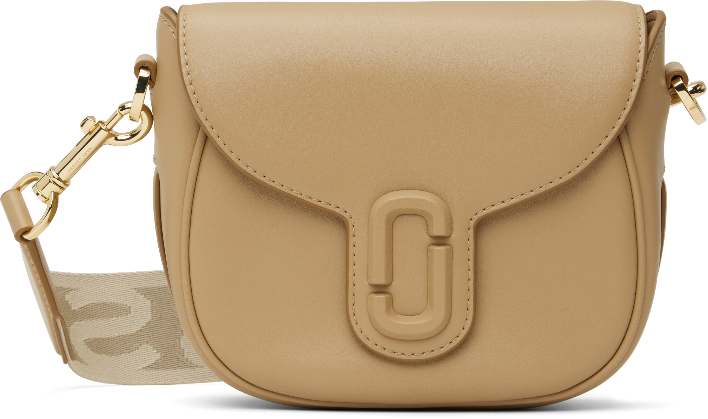 Marc Jacobs Tan 'the Covered J Marc' Saddle Bag In 230 Camel