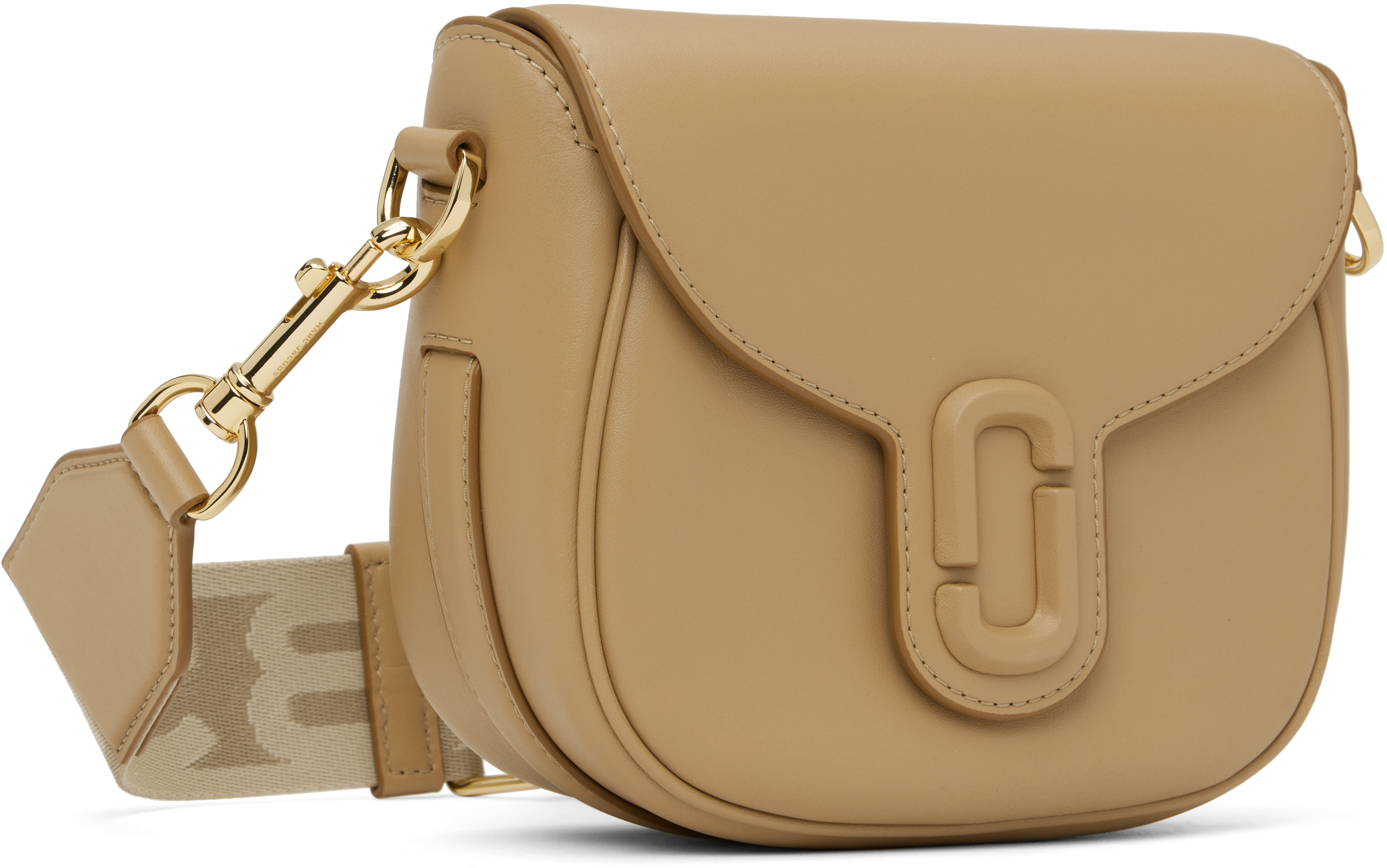 Marc Jacobs Tan 'the Covered J Marc' Saddle Bag In 230 Camel