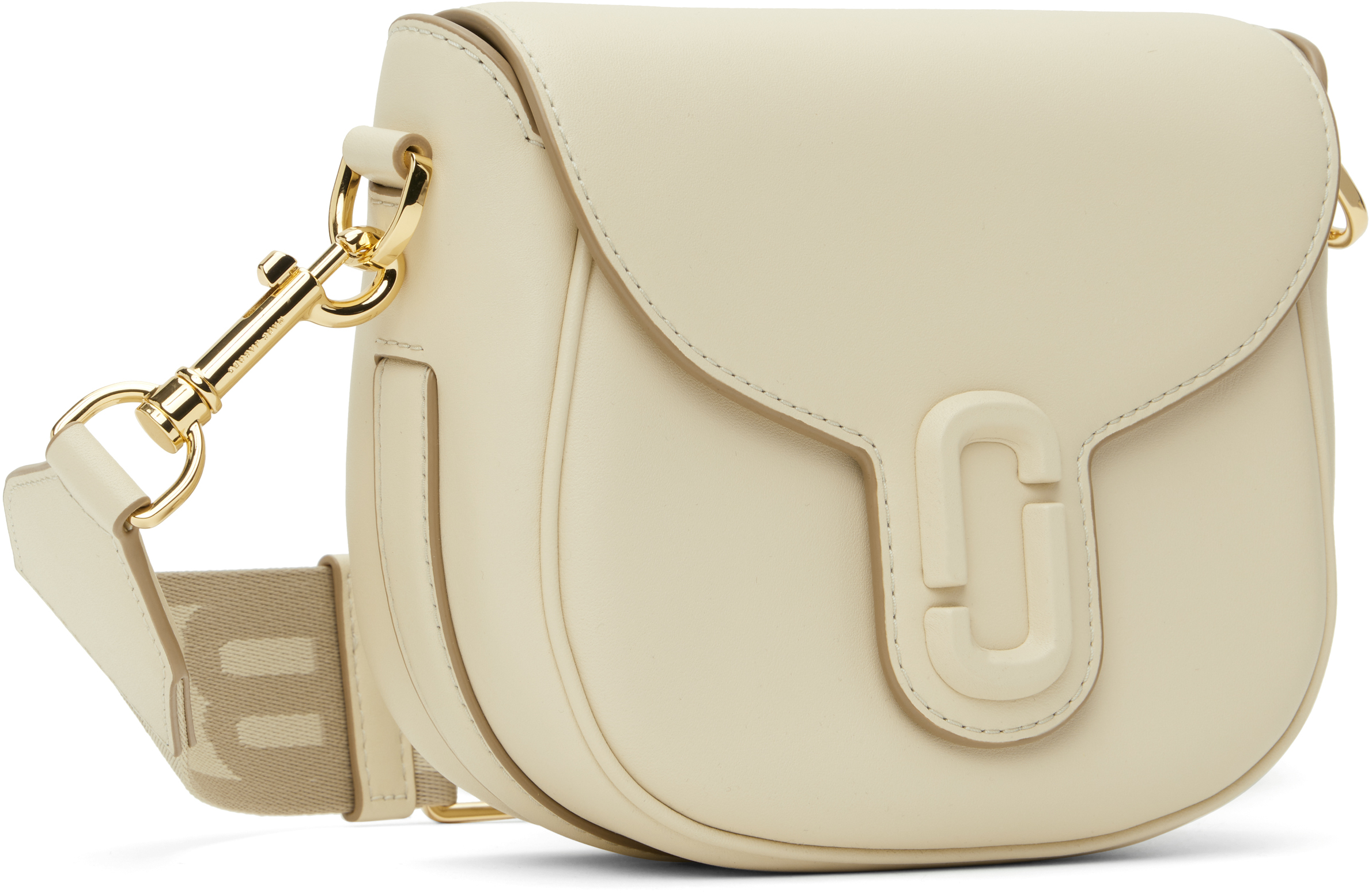 Marc Jacobs Off-white 'the Covered J Marc' Saddle Bag In 123 Cloud White