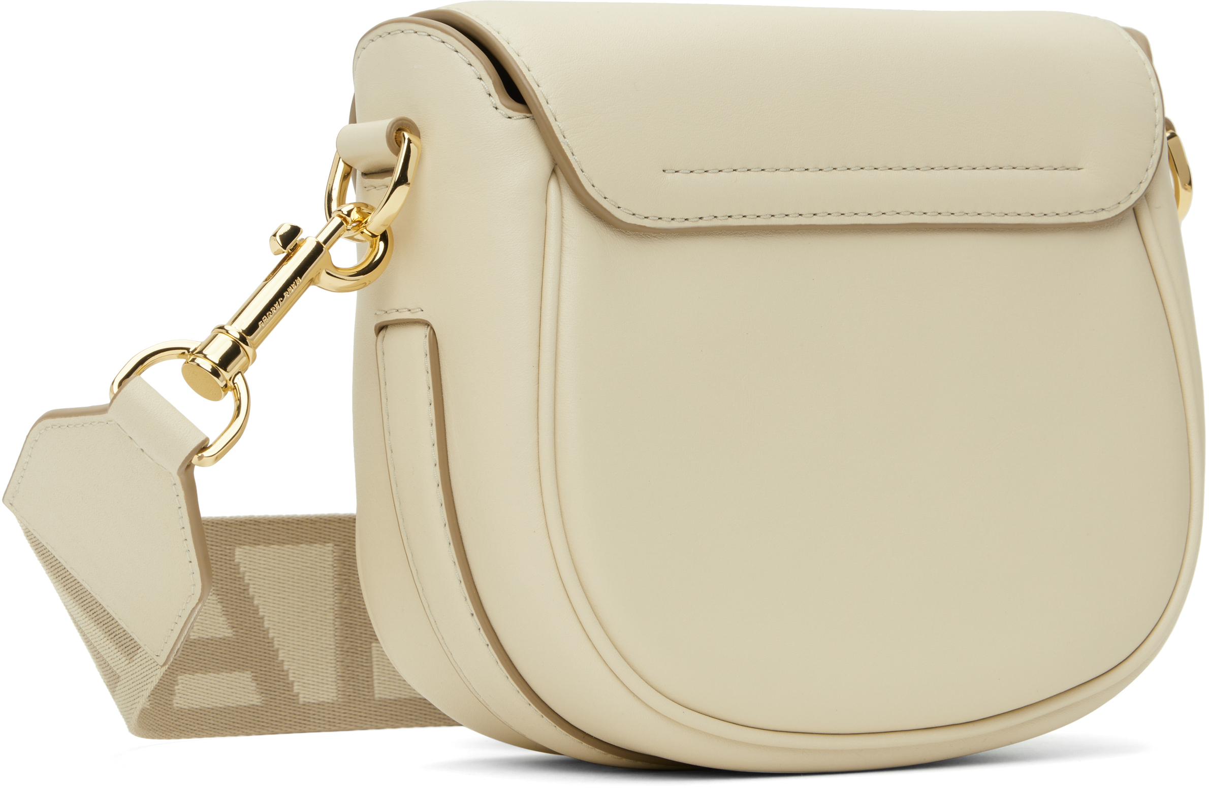 Marc Jacobs Off-white 'the Covered J Marc' Saddle Bag In 123 Cloud White