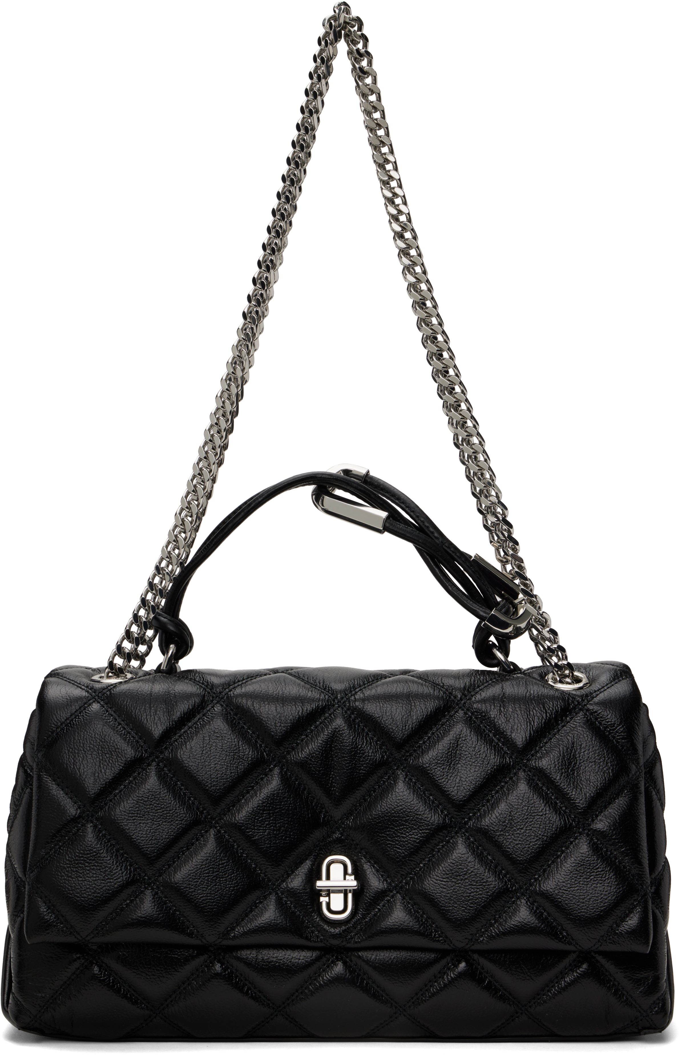 Black 'The Quilted Dual Convertible Shoulder' Bag