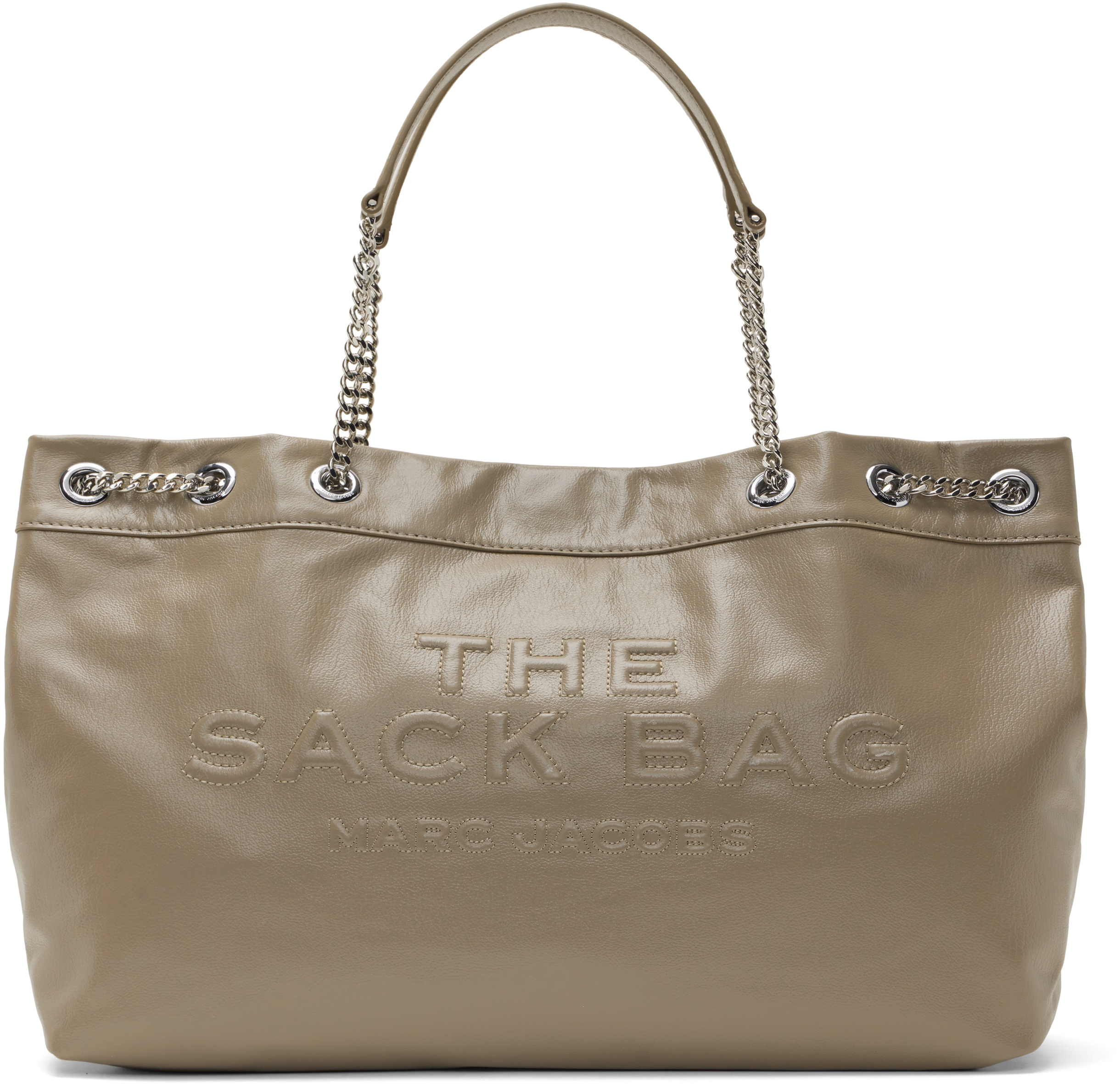 Marc Jacobs: Taupe 'The Large Chain Sack' Bag | SSENSE