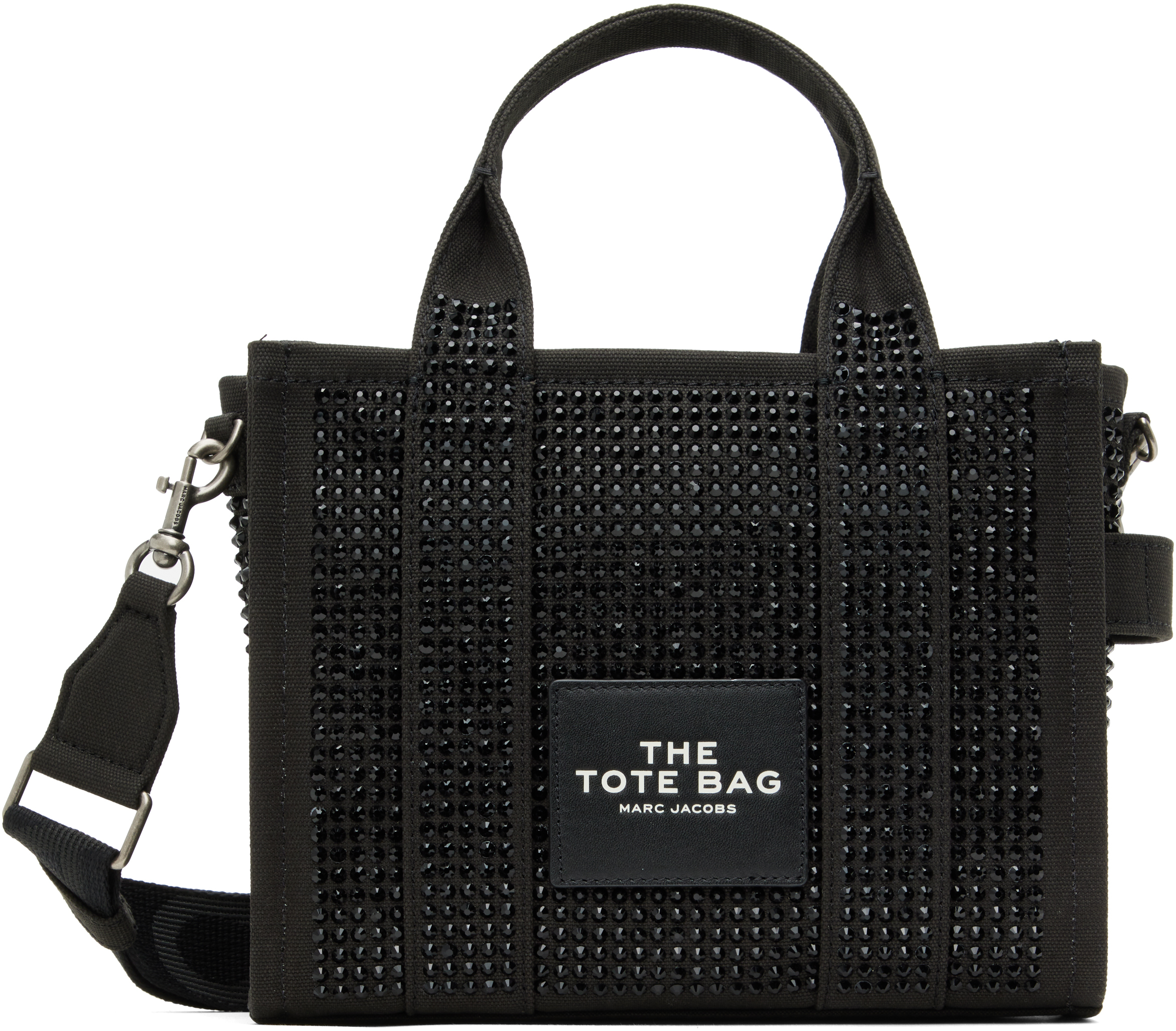 Black 'The Crystal Canvas Small' Tote