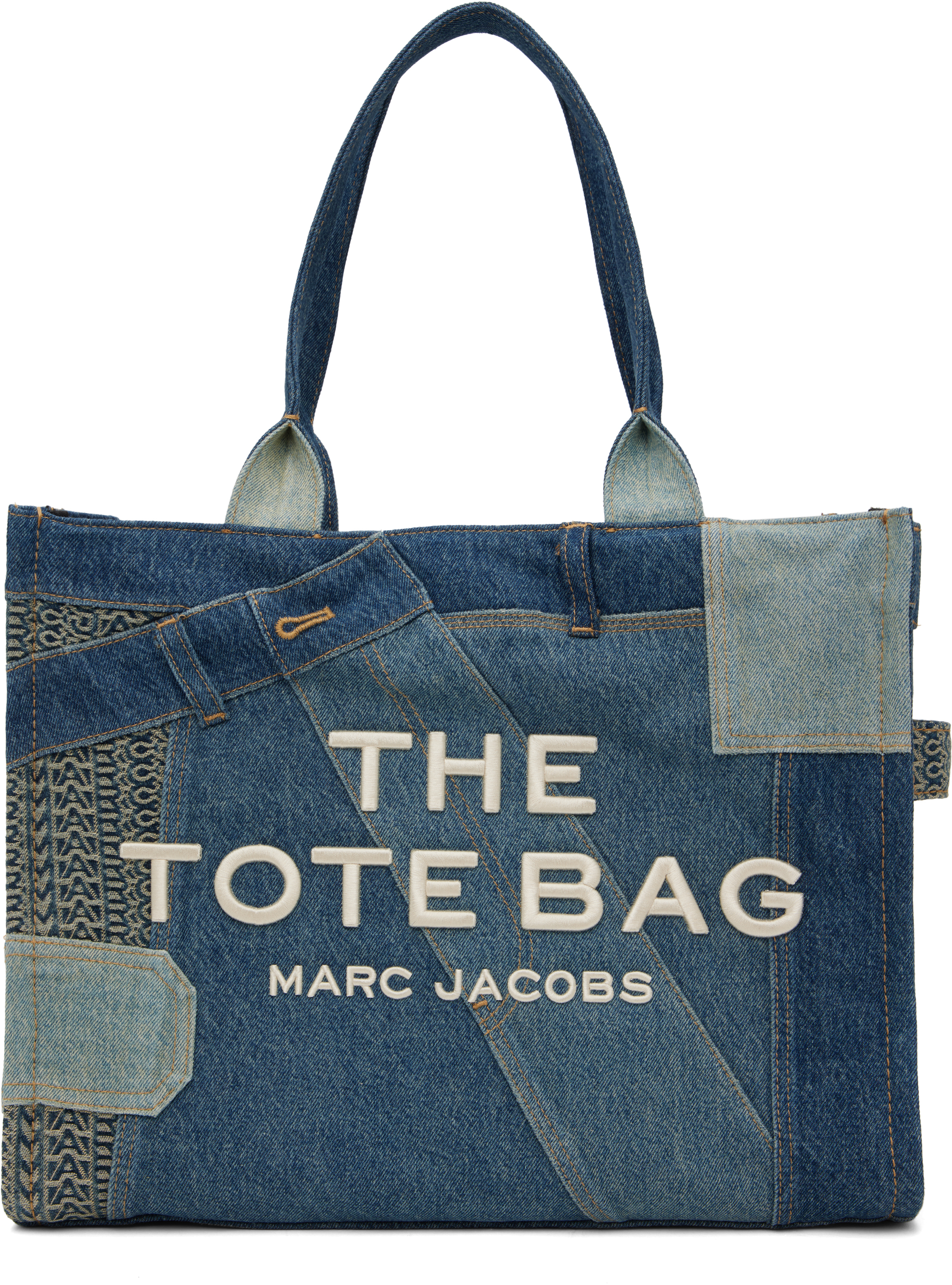 Blue 'The Deconstructed Denim Large' Tote