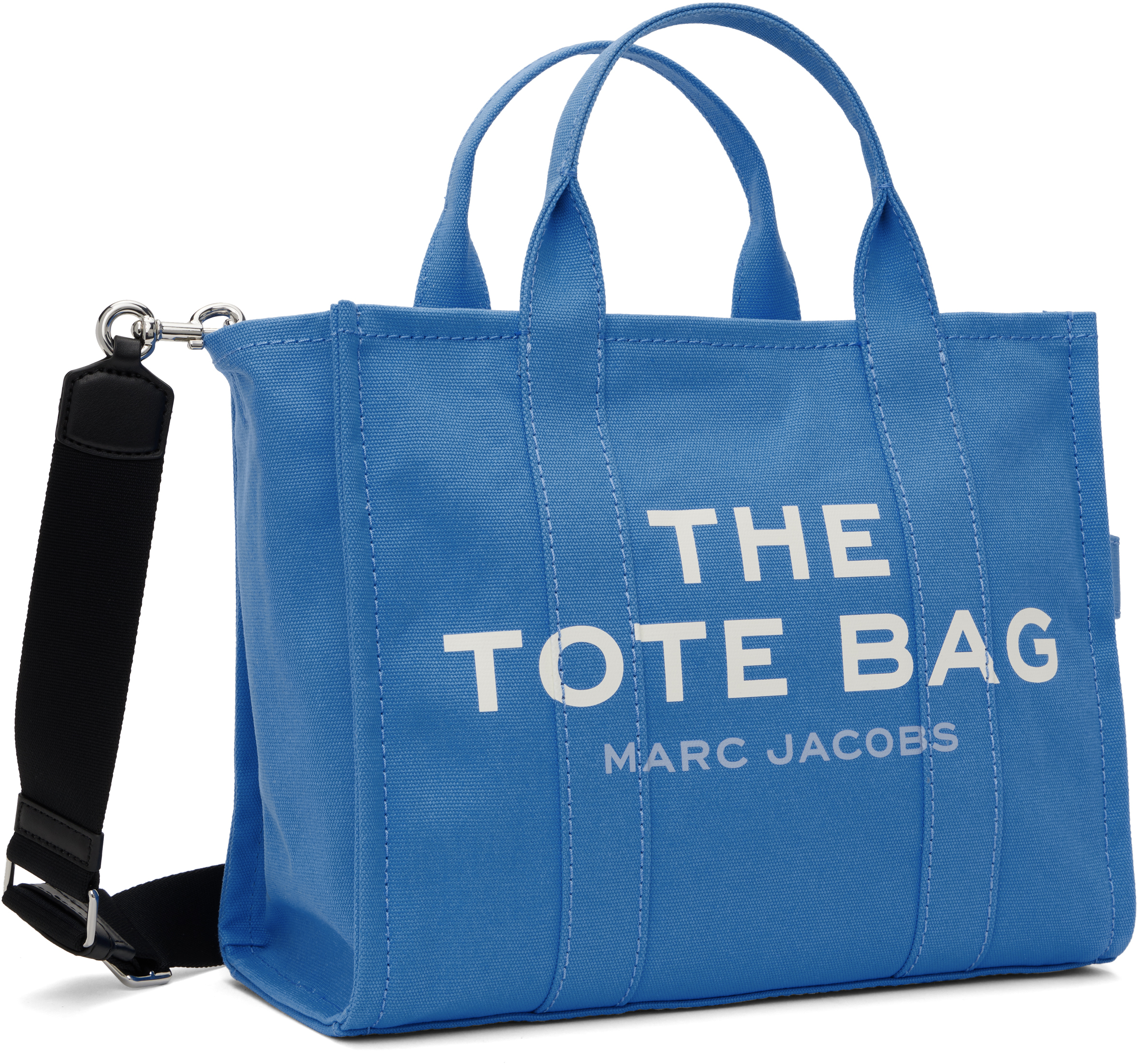Shop Marc Jacobs Blue 'the Canvas Medium' Tote In 436 Spring Blue