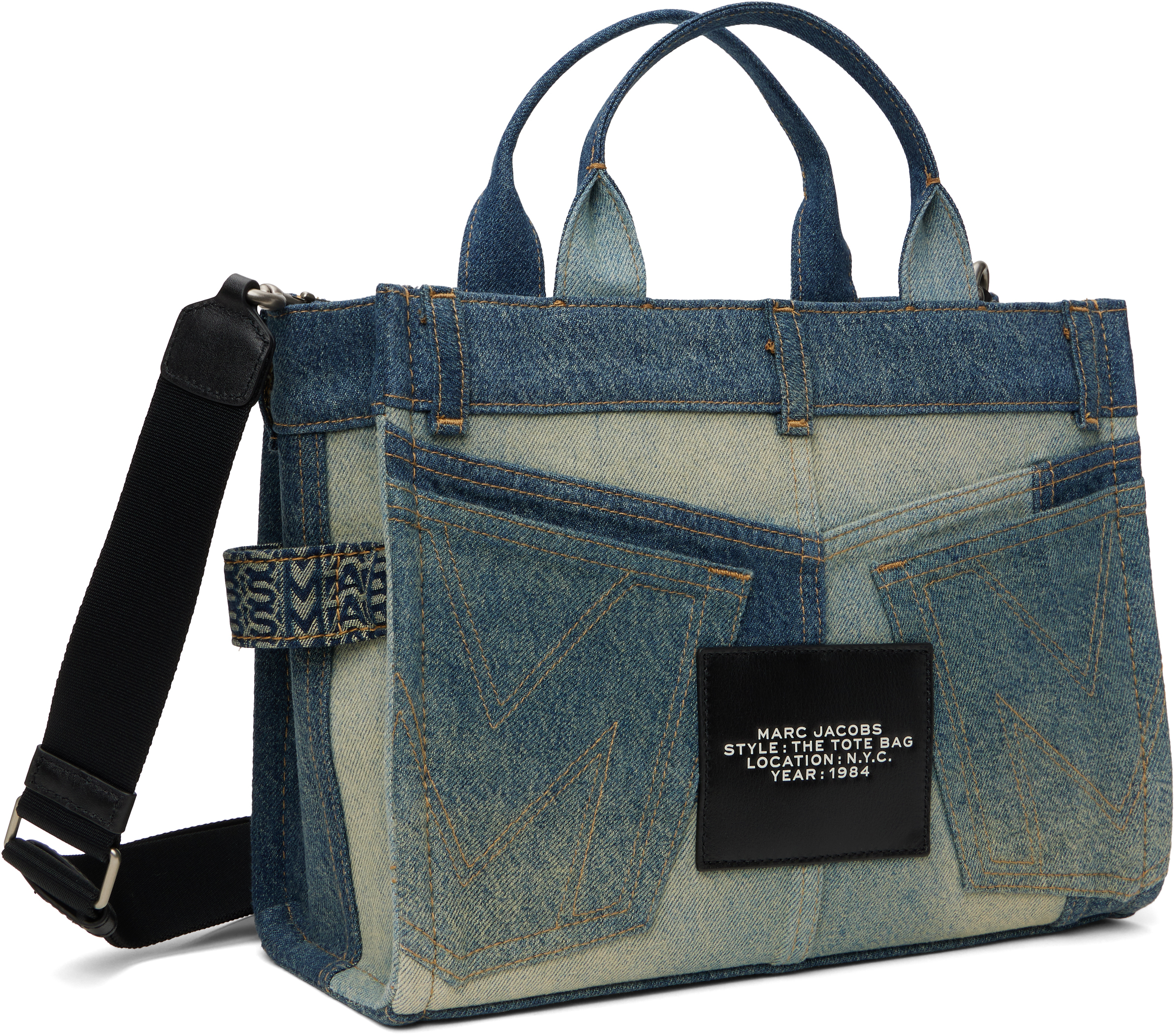 Marc Jacobs The Medium Tote In 404 Indigo Multi