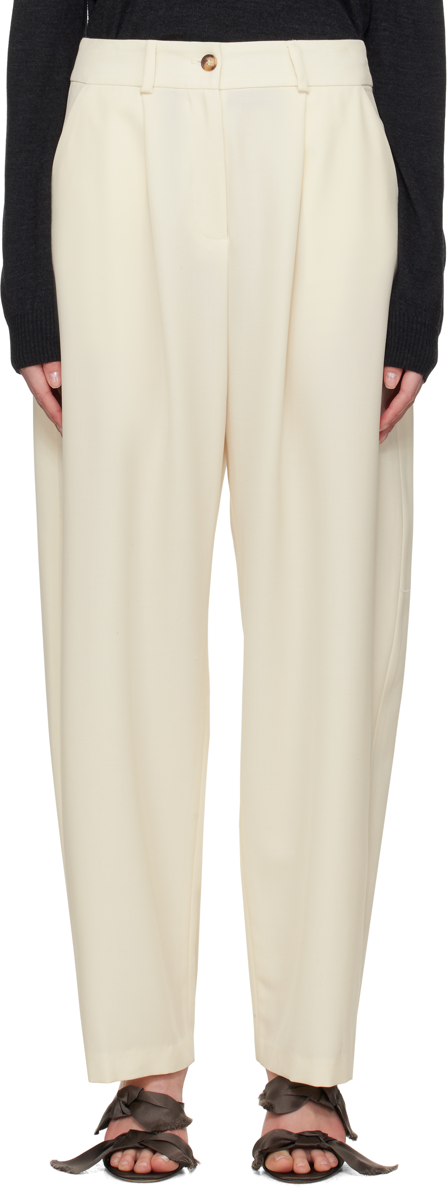 Beige Sada Trousers