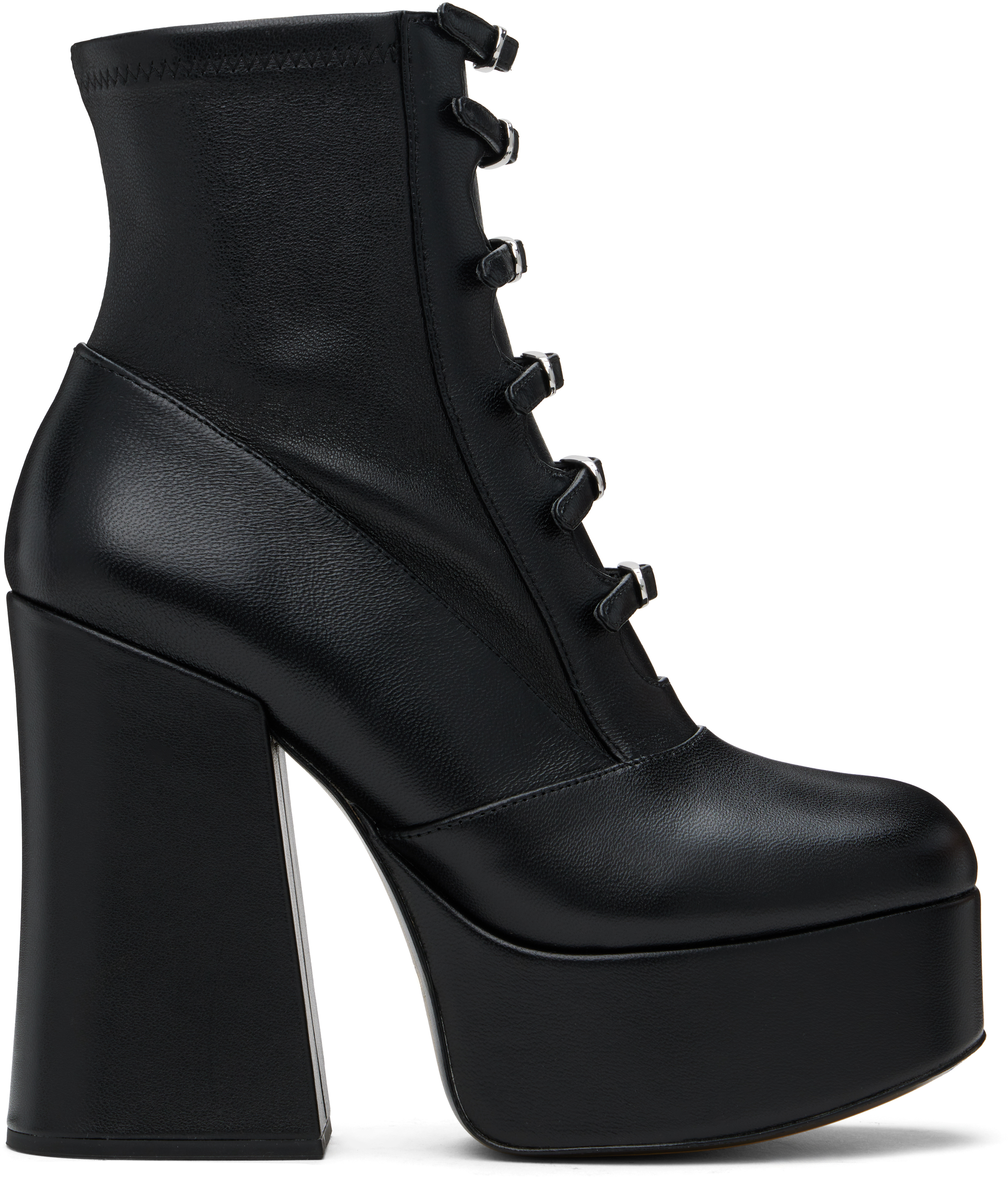 Black 'The Kiki' Stretch Ankle Boots