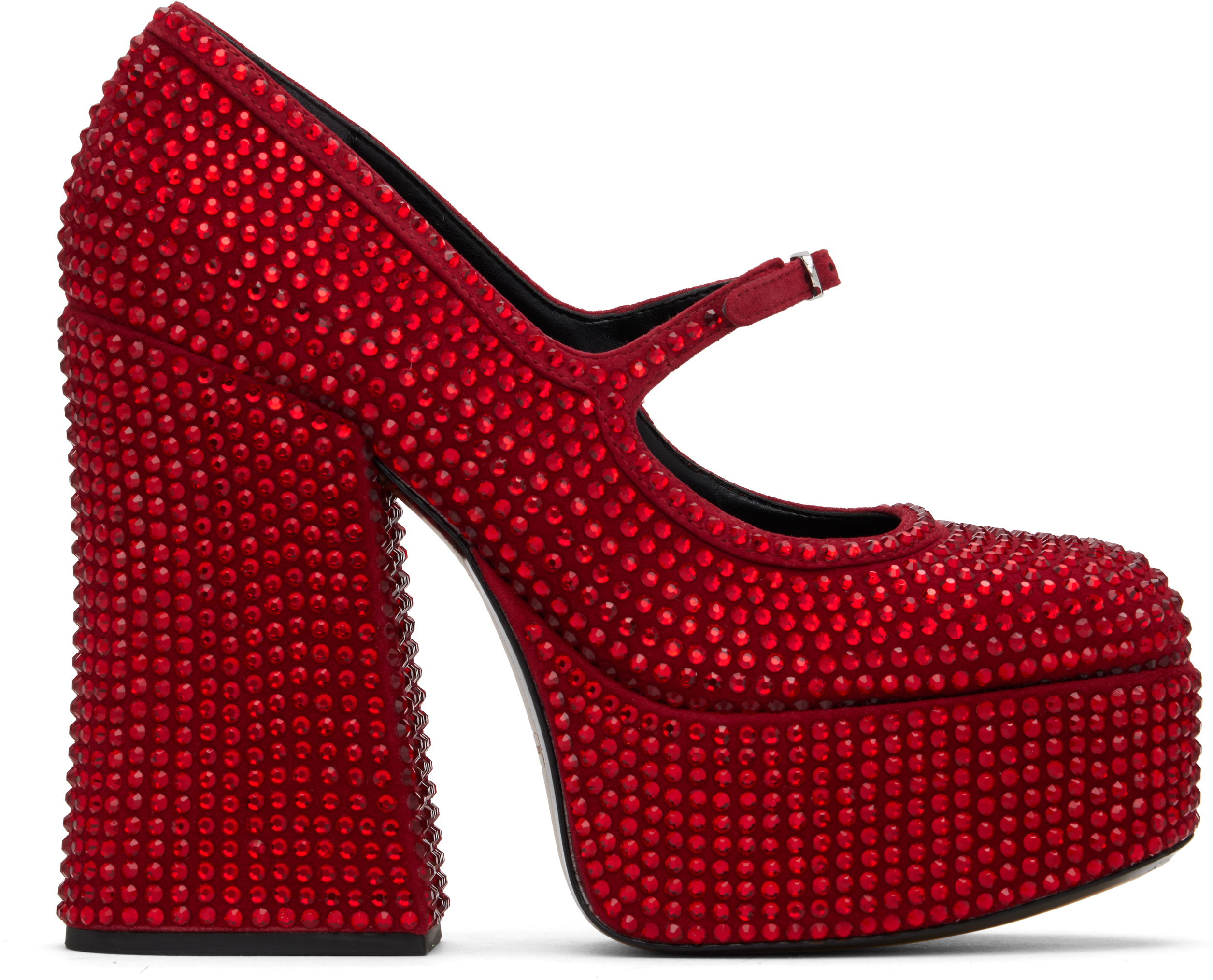 Red 'The Kiki Platform Mary Jane' Heels