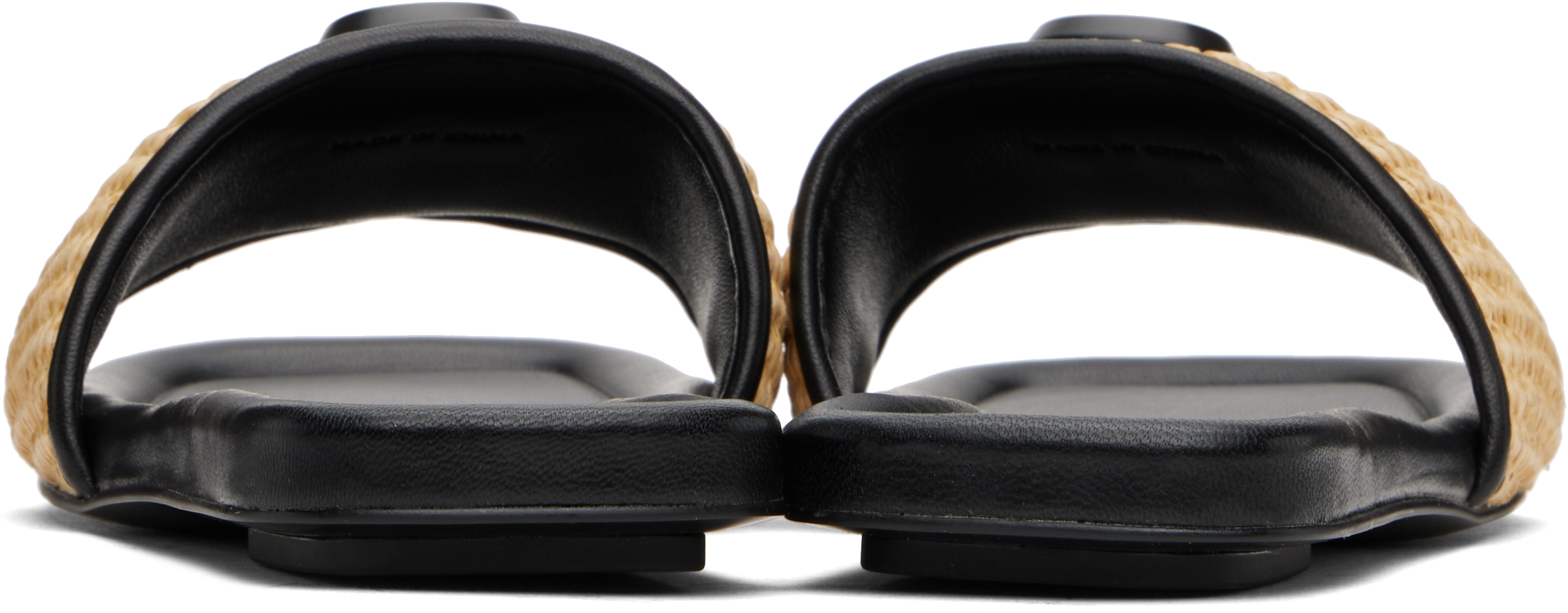 Shop Marc Jacobs Beige 'the J Marc Woven' Sandals In 255 Natural