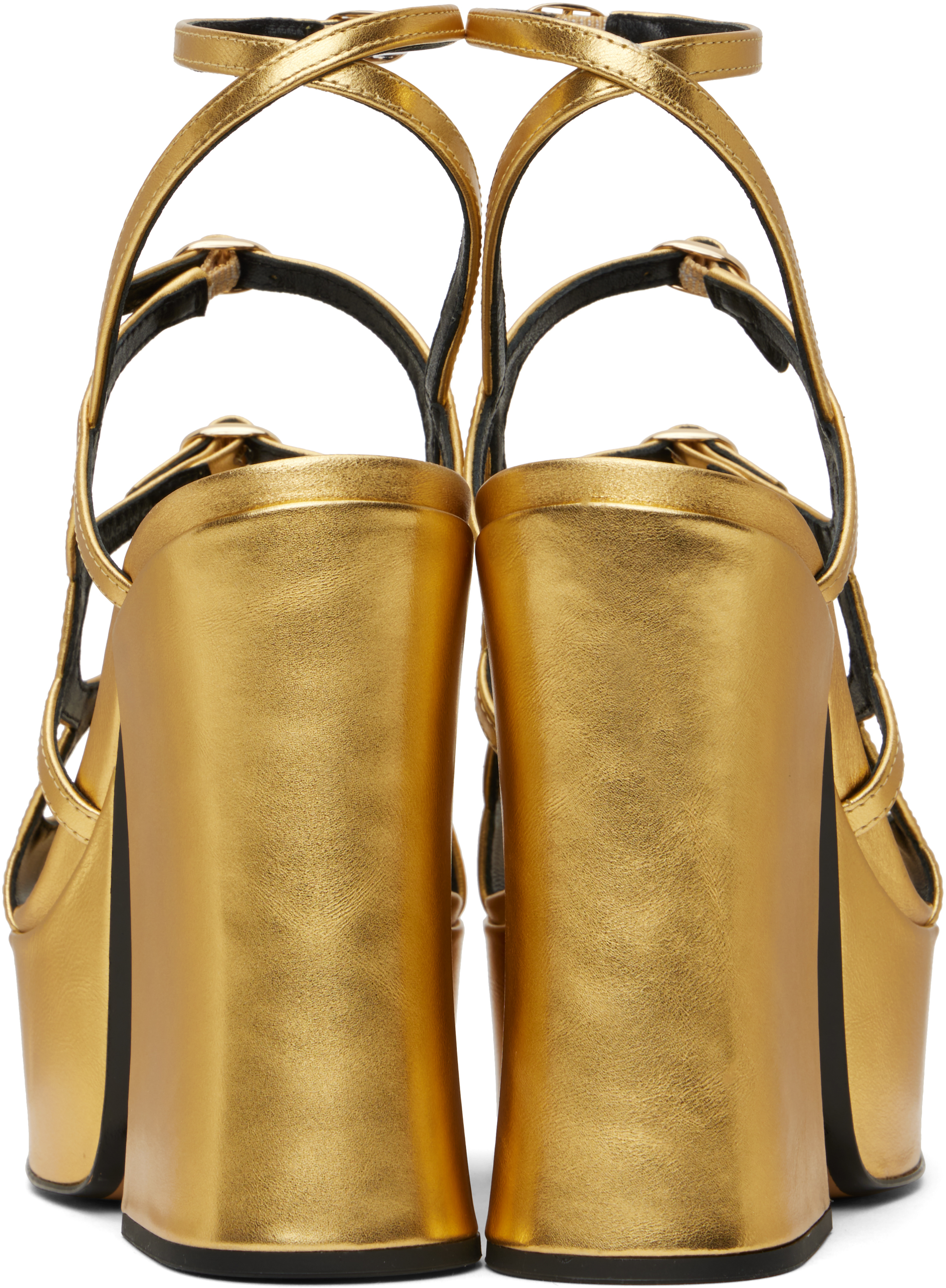 Marc Jacobs The Kiki Sandals In 710 Gold