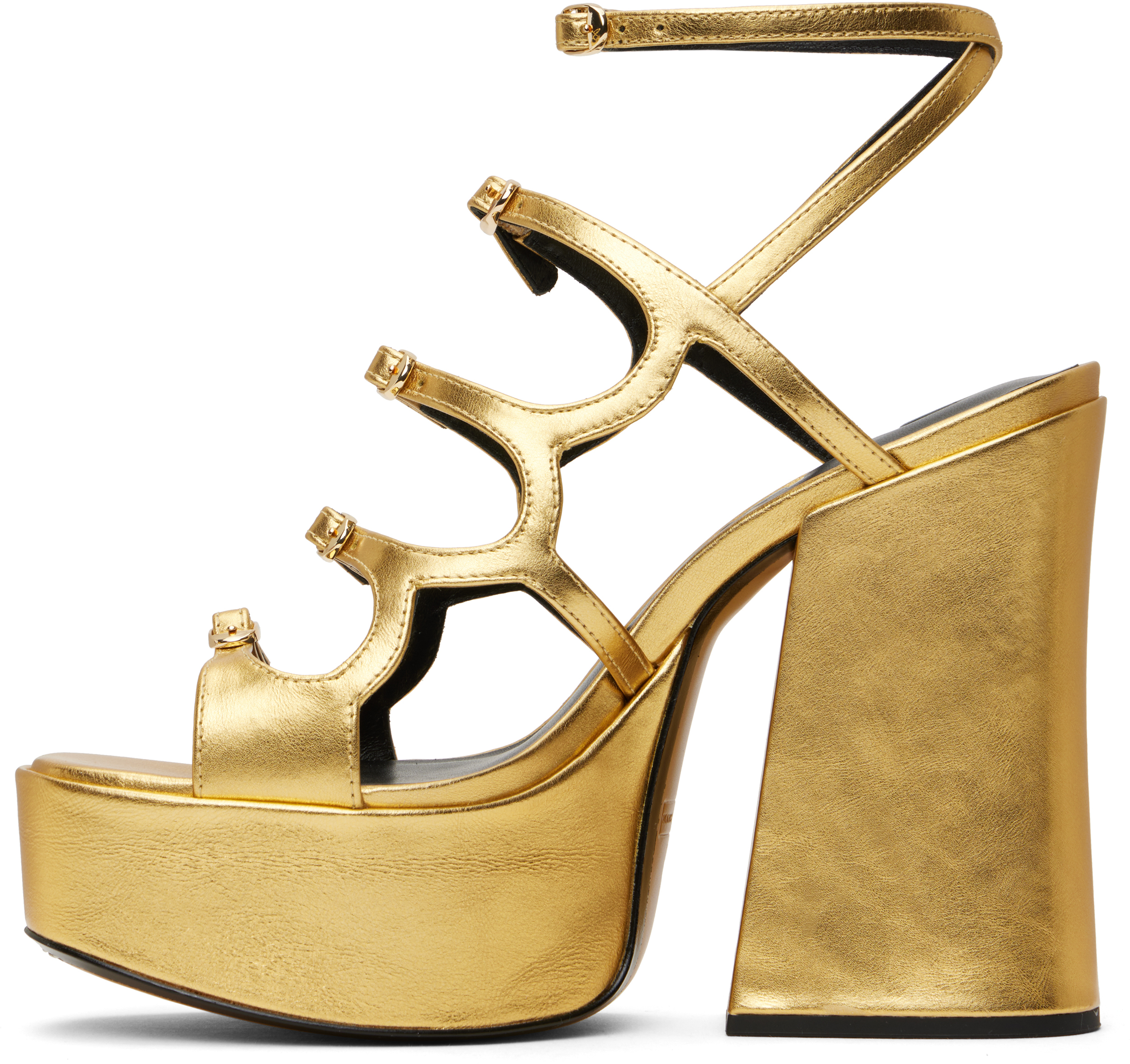 Marc Jacobs The Kiki Sandals In 710 Gold