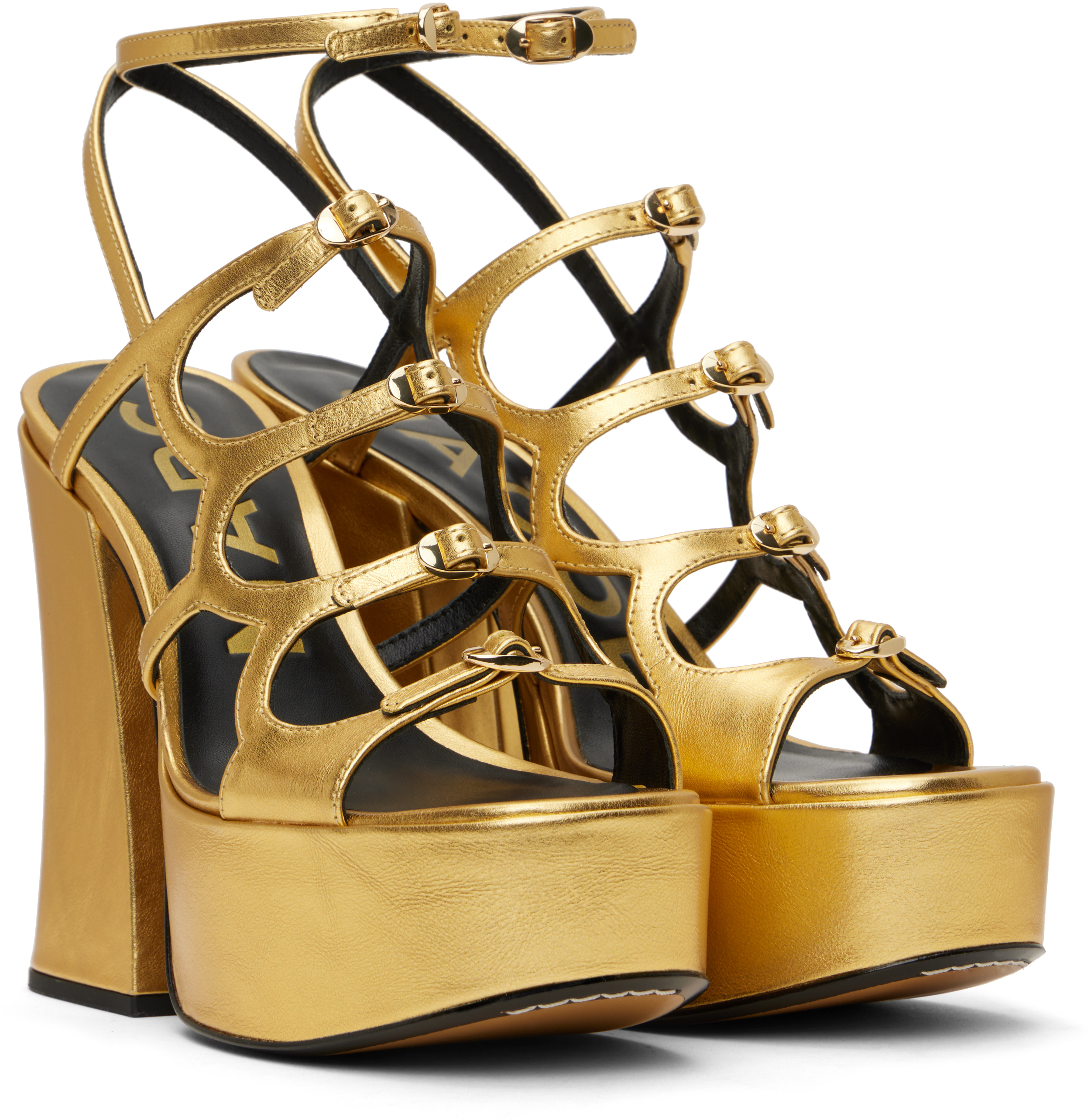 Marc Jacobs The Kiki Sandals In 710 Gold