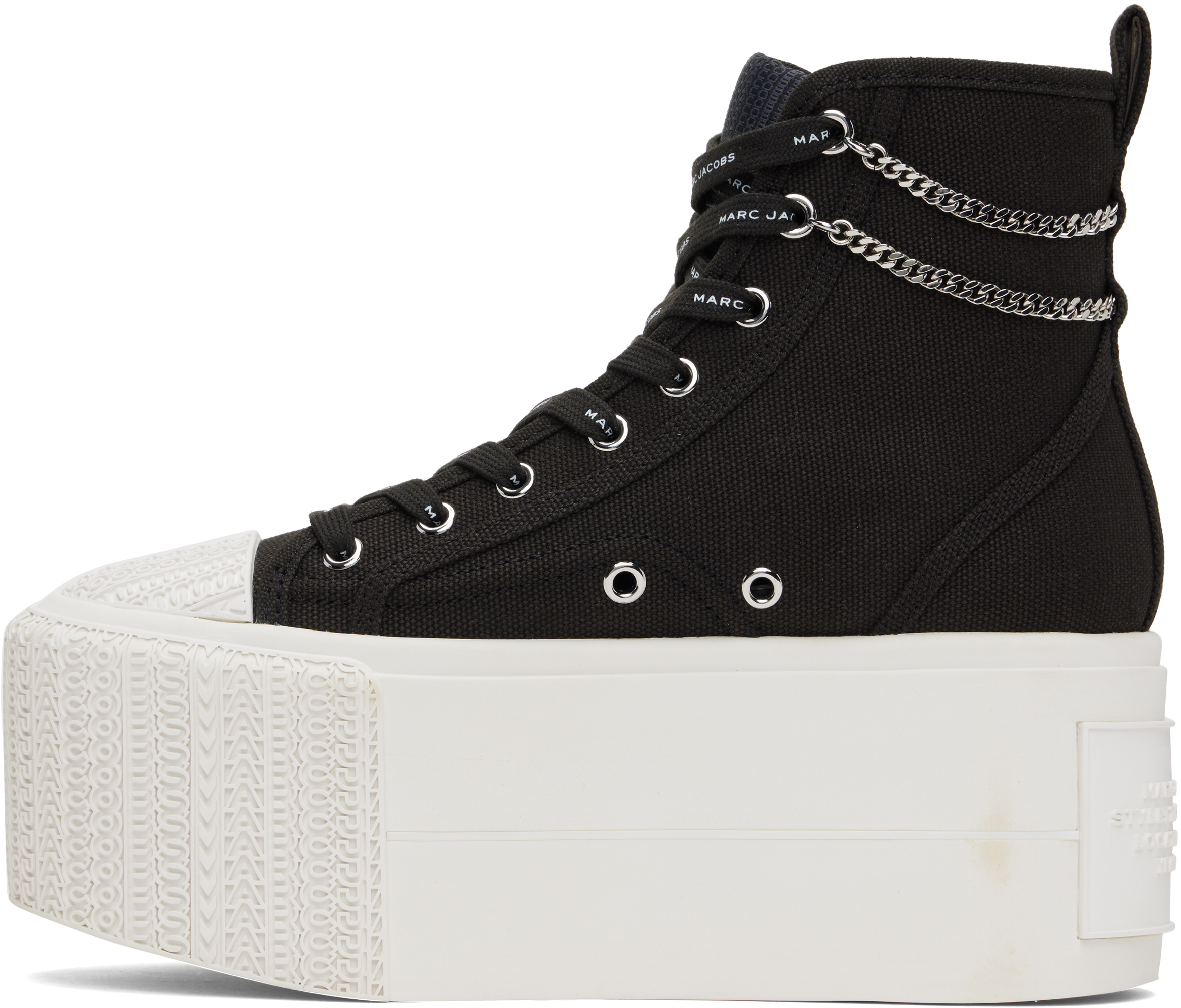 Marc Jacobs High-top Platform Sneakers In 001 Black